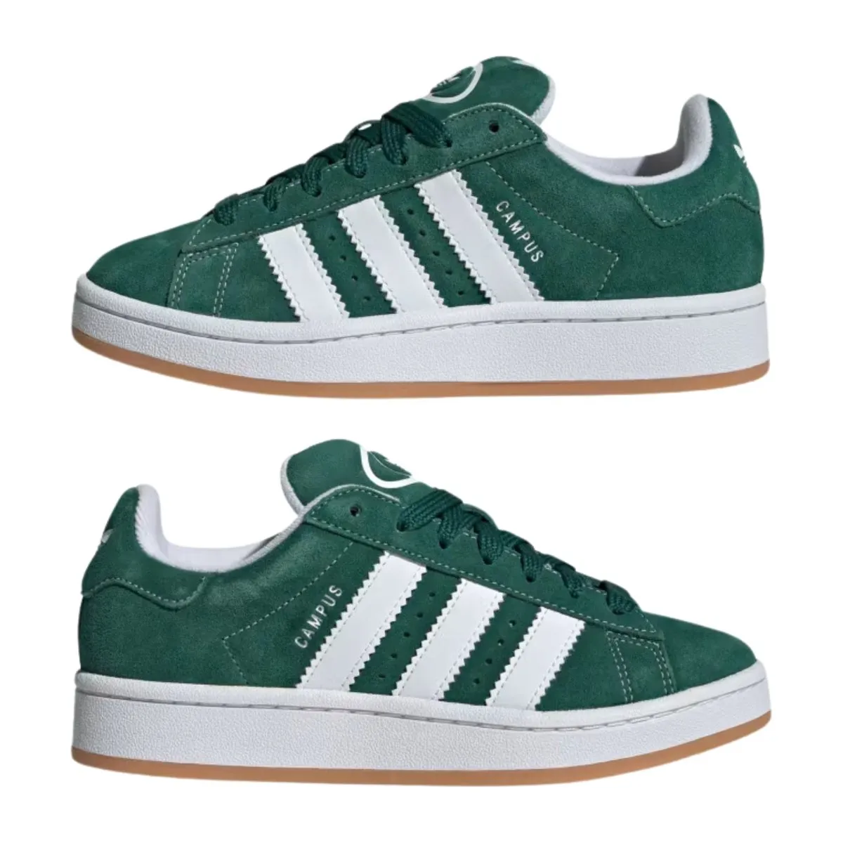 Adidas Jungen (Schulkind) Campus 00s Dunkelgrün/Wolkenweiß/Off White