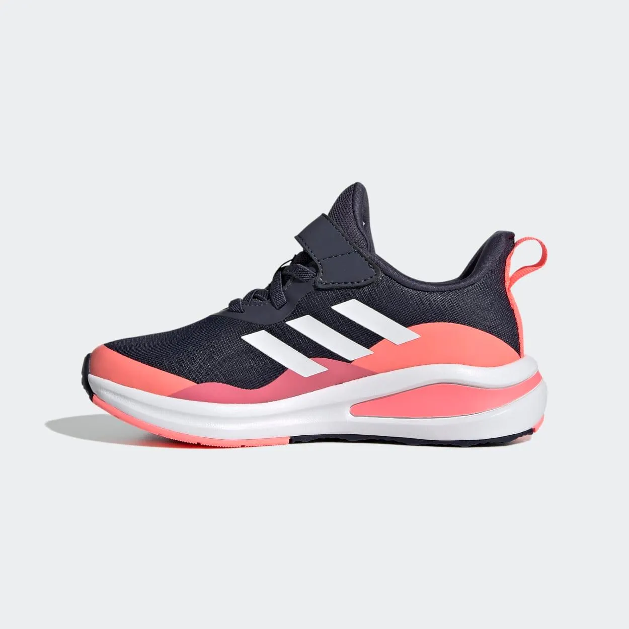 adidas Kids Fortarun Laufschuhe mit elastischen Schnürsenkeln und Riemchen