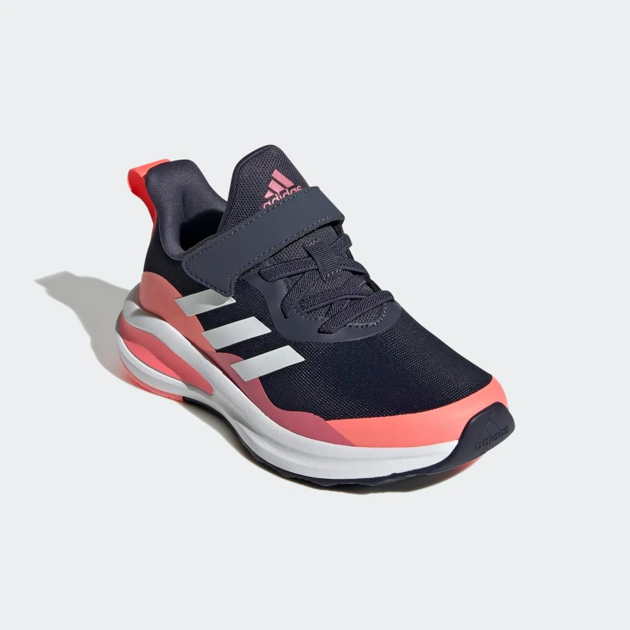 adidas Kids Fortarun Laufschuhe mit elastischen Schnürsenkeln und Riemchen
