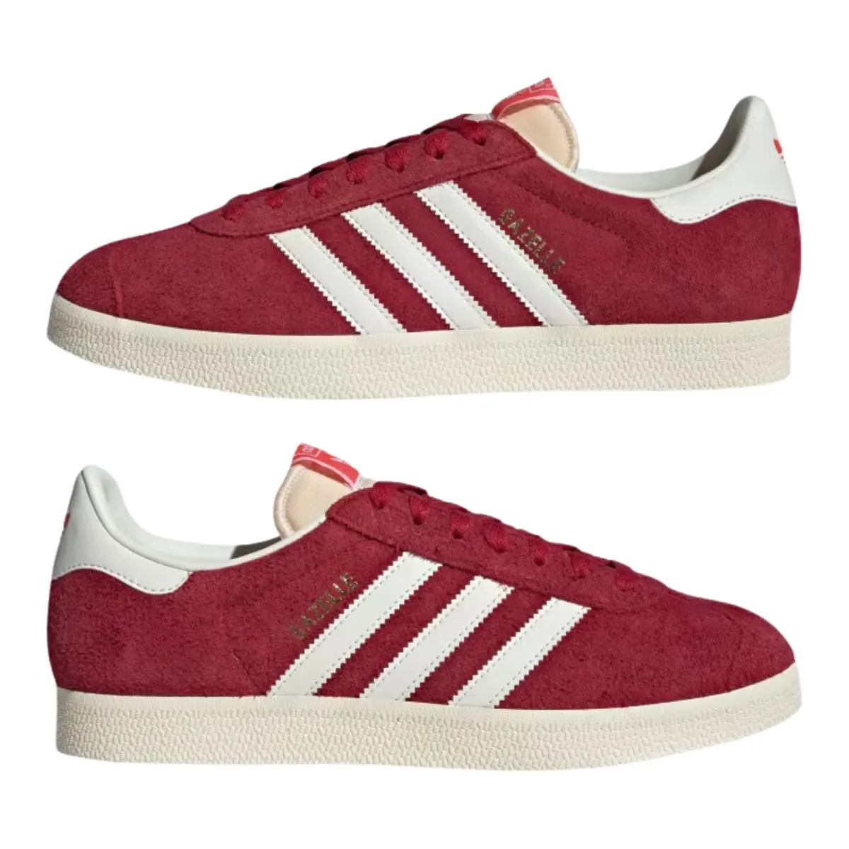 Adidas Herren Gazelle Team Victory Rot/Off White/Cremeweiß Adidas Schuhe