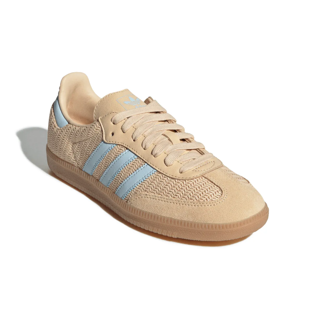 Adidas Damen Samba OG Core Schwarz/Sand Strata/Himmelblau