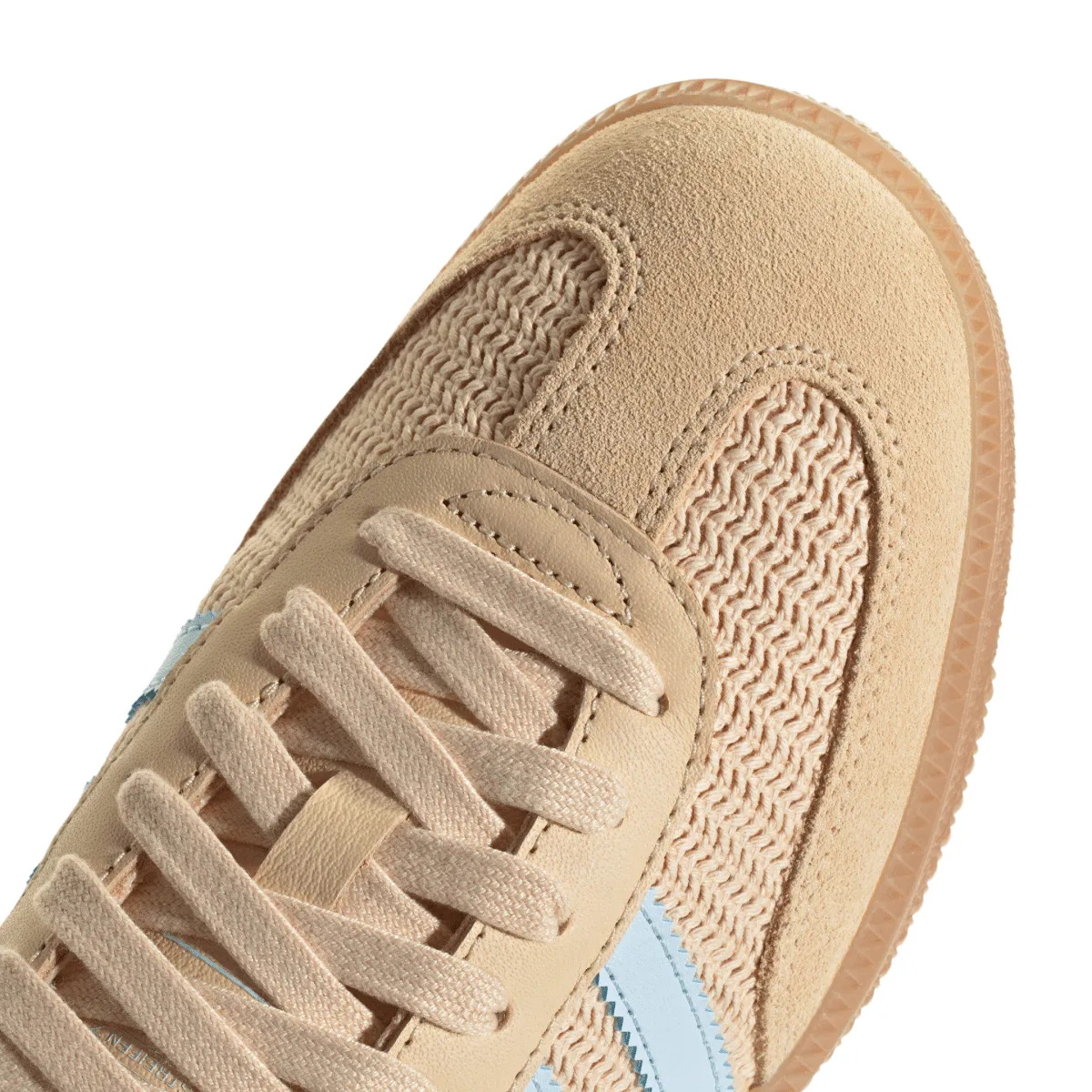Adidas Damen Samba OG Core Schwarz/Sand Strata/Himmelblau