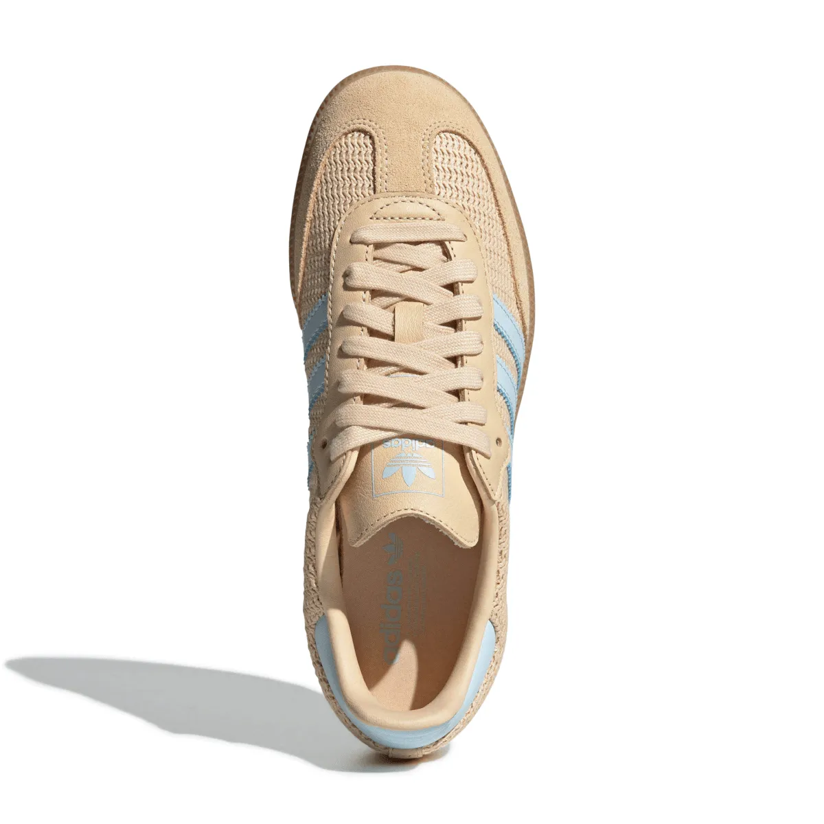 Adidas Damen Samba OG Core Schwarz/Sand Strata/Himmelblau