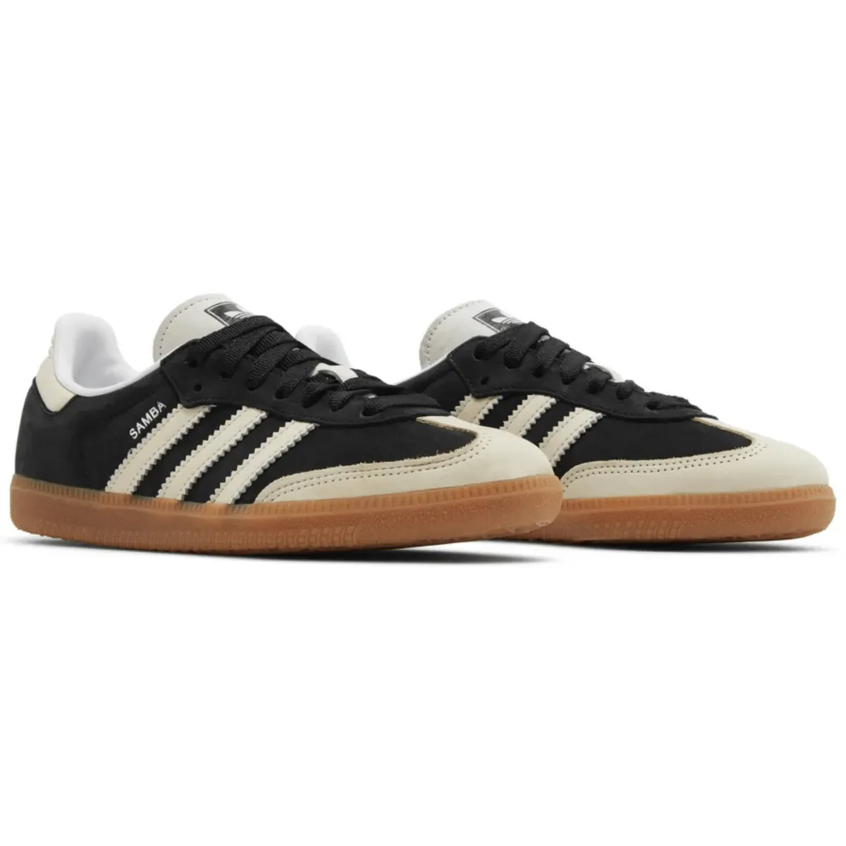 Adidas Damen Samba OG Kernschwarz/Wunderweiß/Silber Metallic
