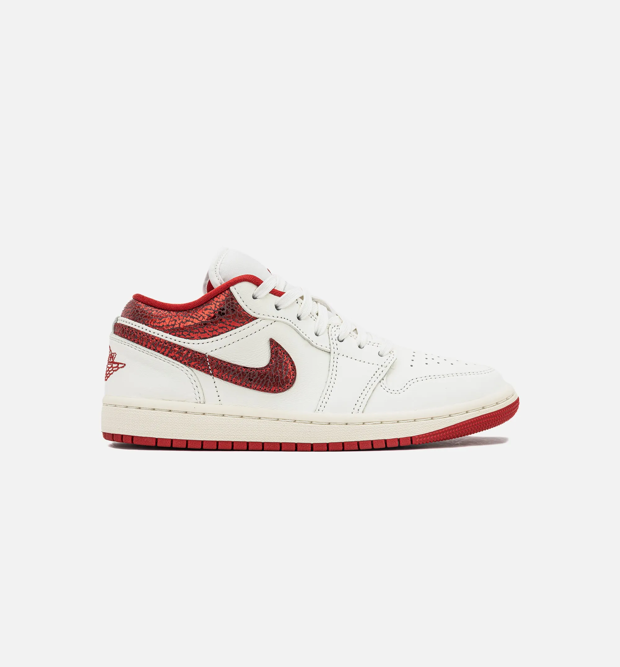 Air Jordan 1 Low SE Damen Lifestyle-Schuh - Segeltuch/Varsity Rot/Team Rot