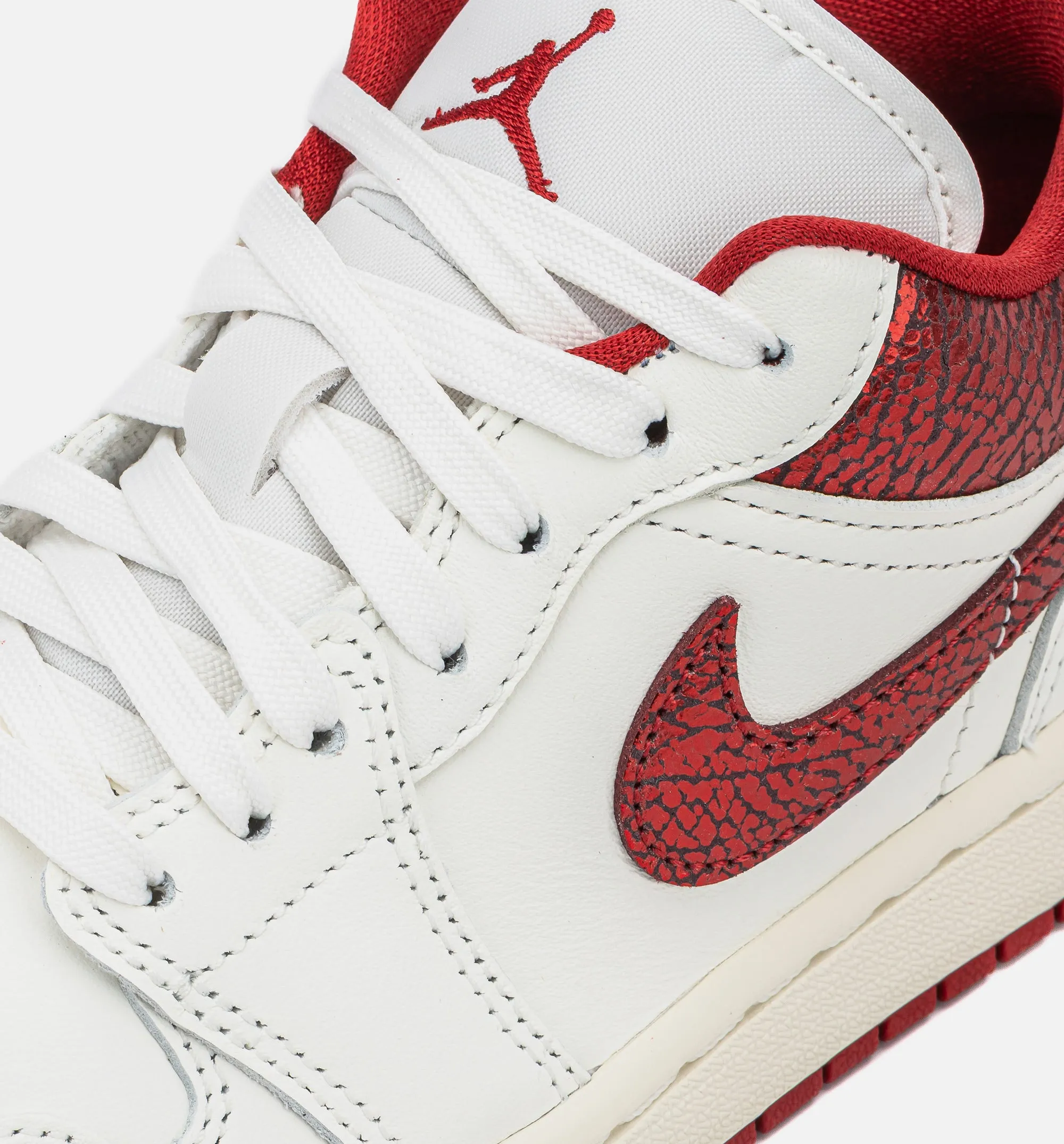 Air Jordan 1 Low SE Damen Lifestyle-Schuh - Segeltuch/Varsity Rot/Team Rot