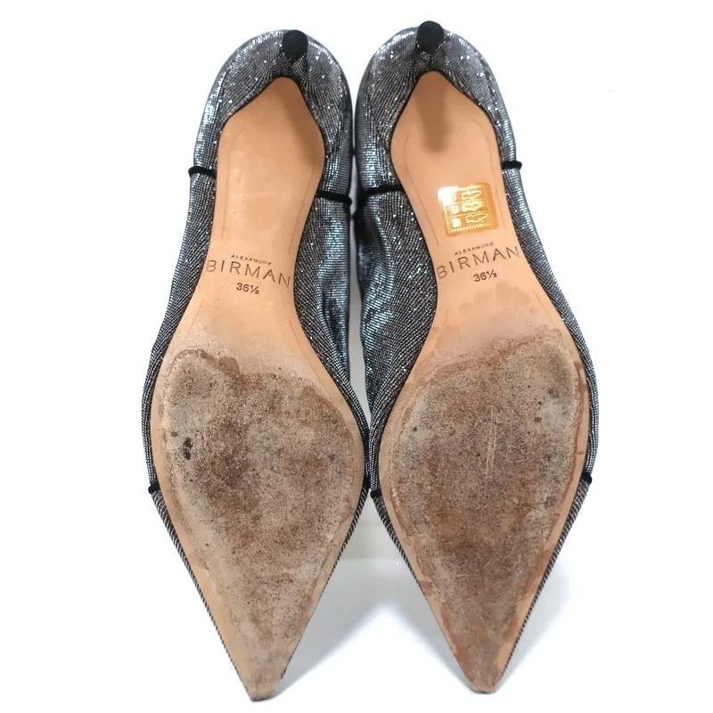 Alexandre Birman Knöchelstiefel Kittie Silber/Gold Metallic Lurex Stiefeletten Größe 36.5