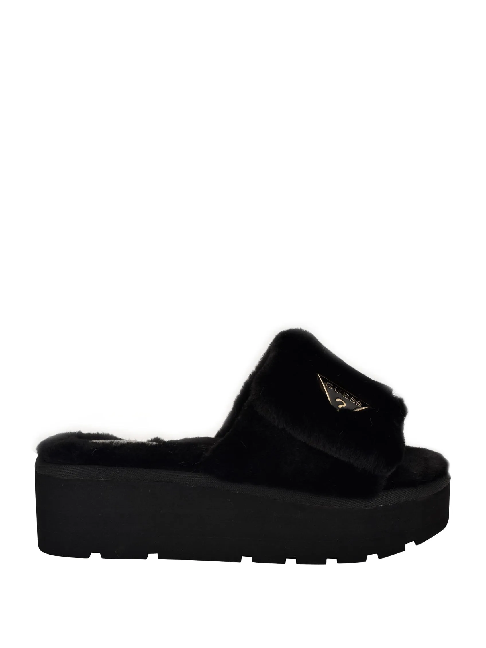 Alista Plateau-Sandalen mit Kunstfell von Hey Dude