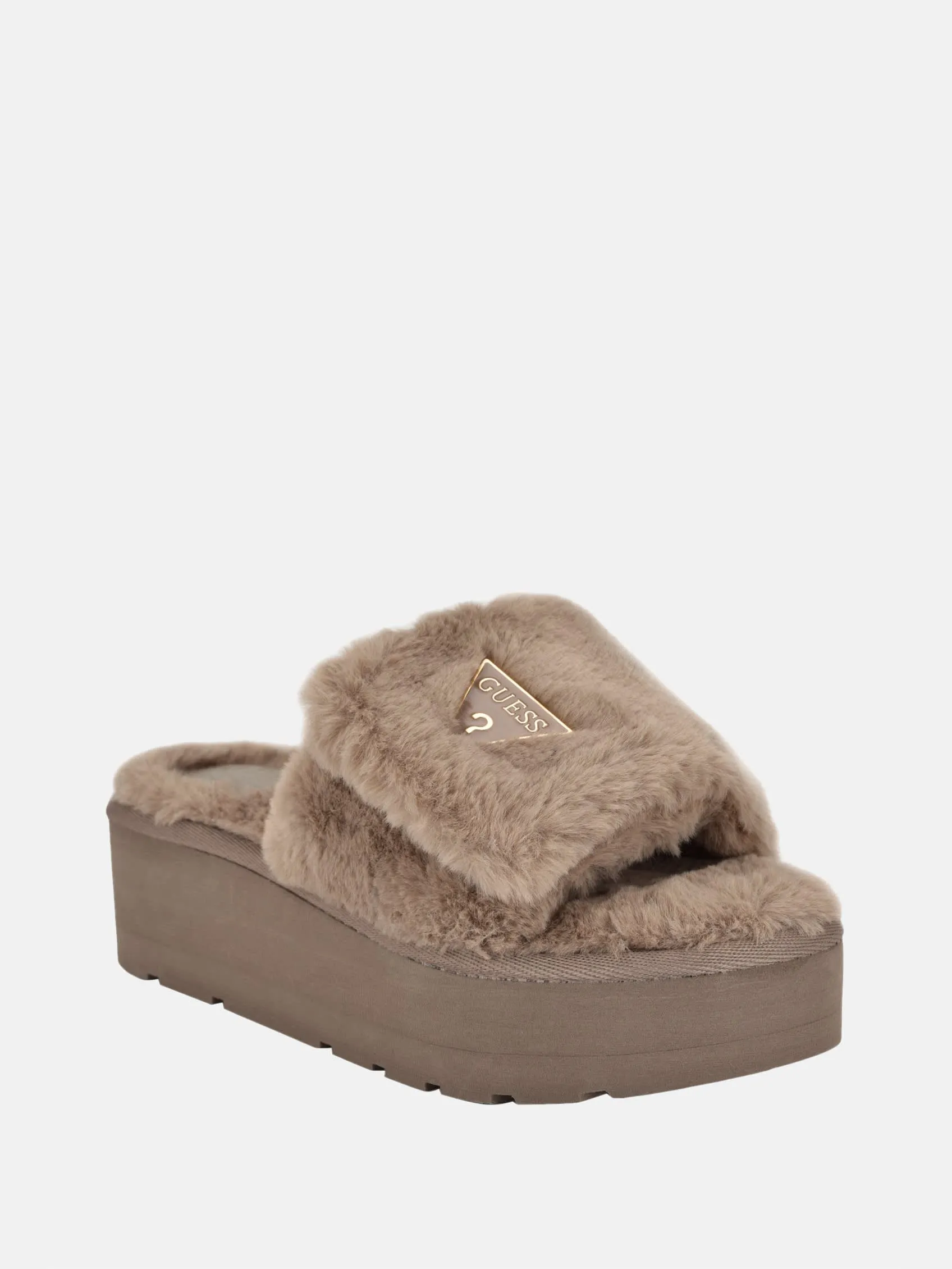 Alista Plateau-Sandalen mit Kunstfell von Hey Dude