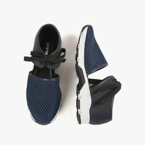 ALL BLACK ERSTAUNLICHER MESH-SNEAKER - MARINEBLAU