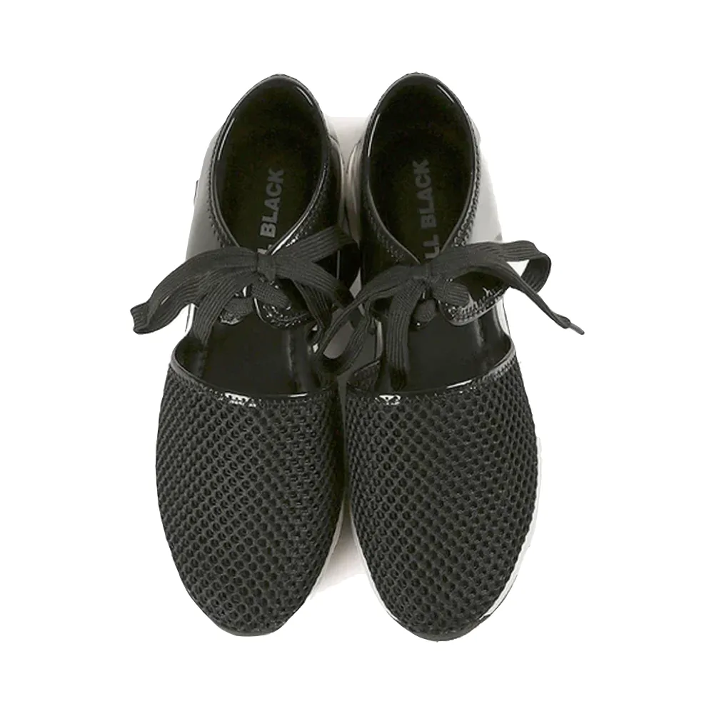 All Black Damen Beeindruckende Mesh-Sneaker in Schwarz
