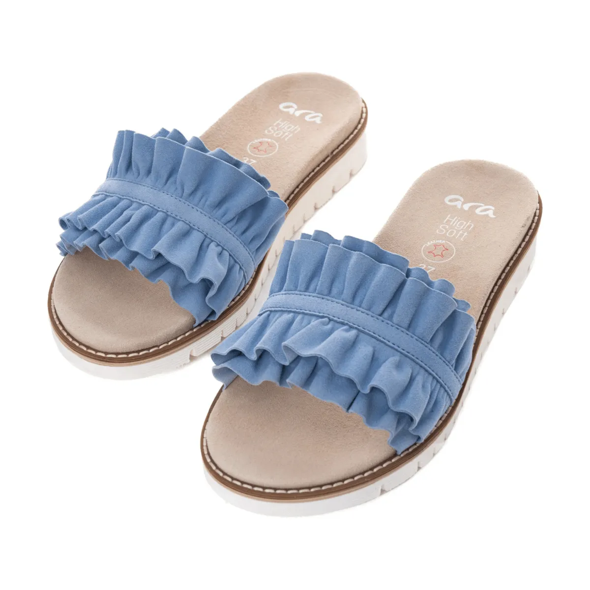 Ara Damen Keyes Azurblaues Wildleder