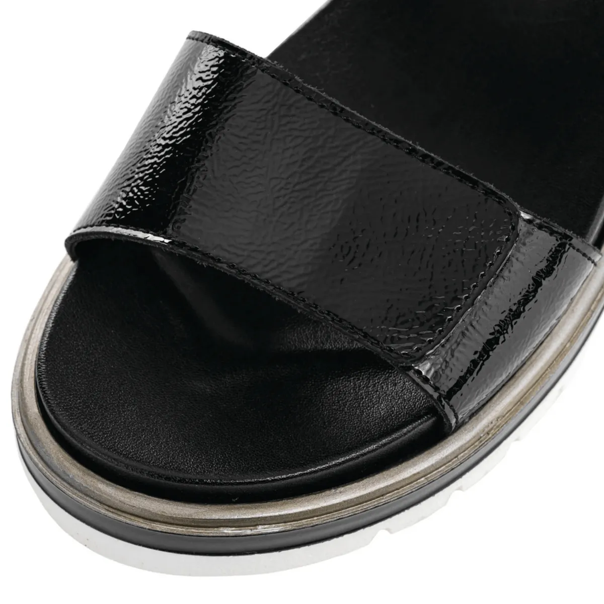 Ara Damen Marbella Lackleder in Schwarz