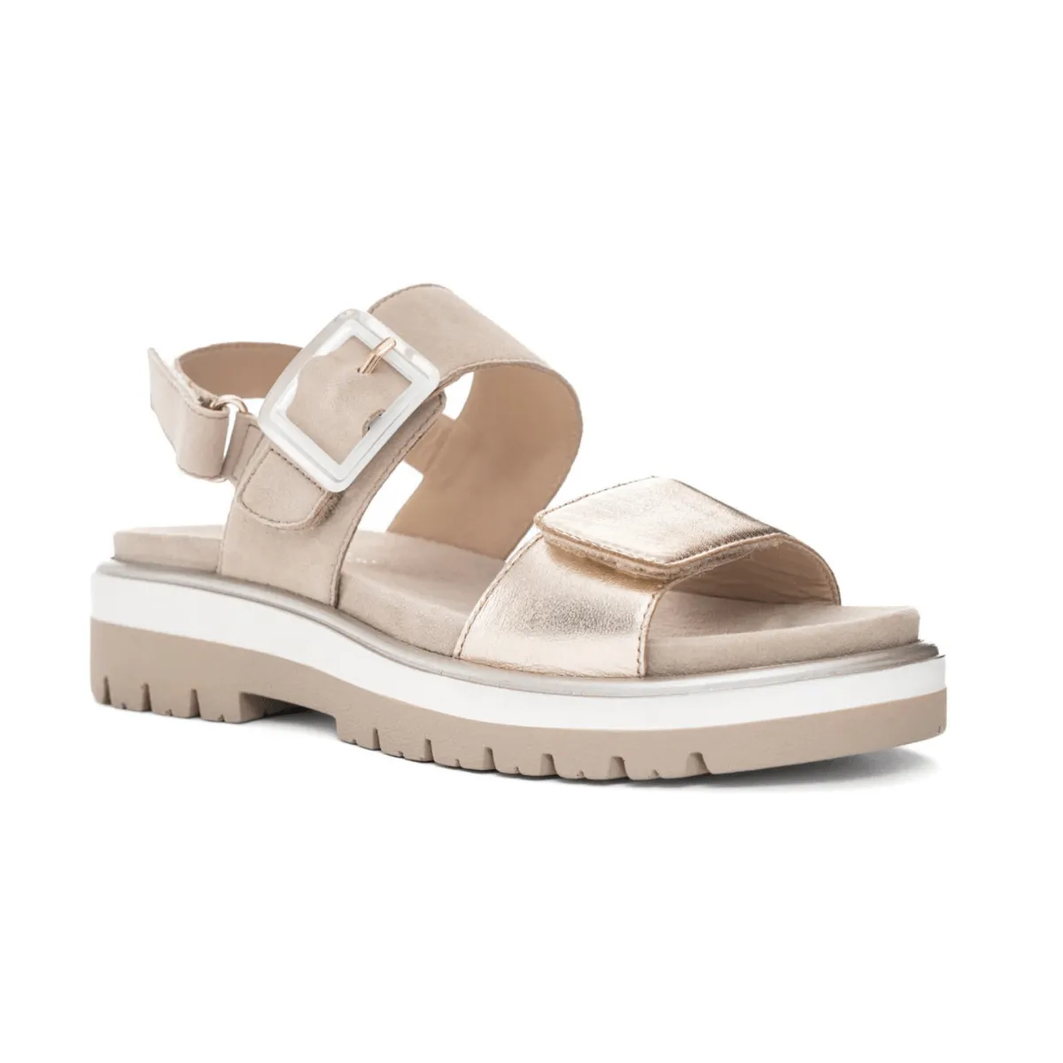 Ara Damen Marbella Sand Metallik Leder
