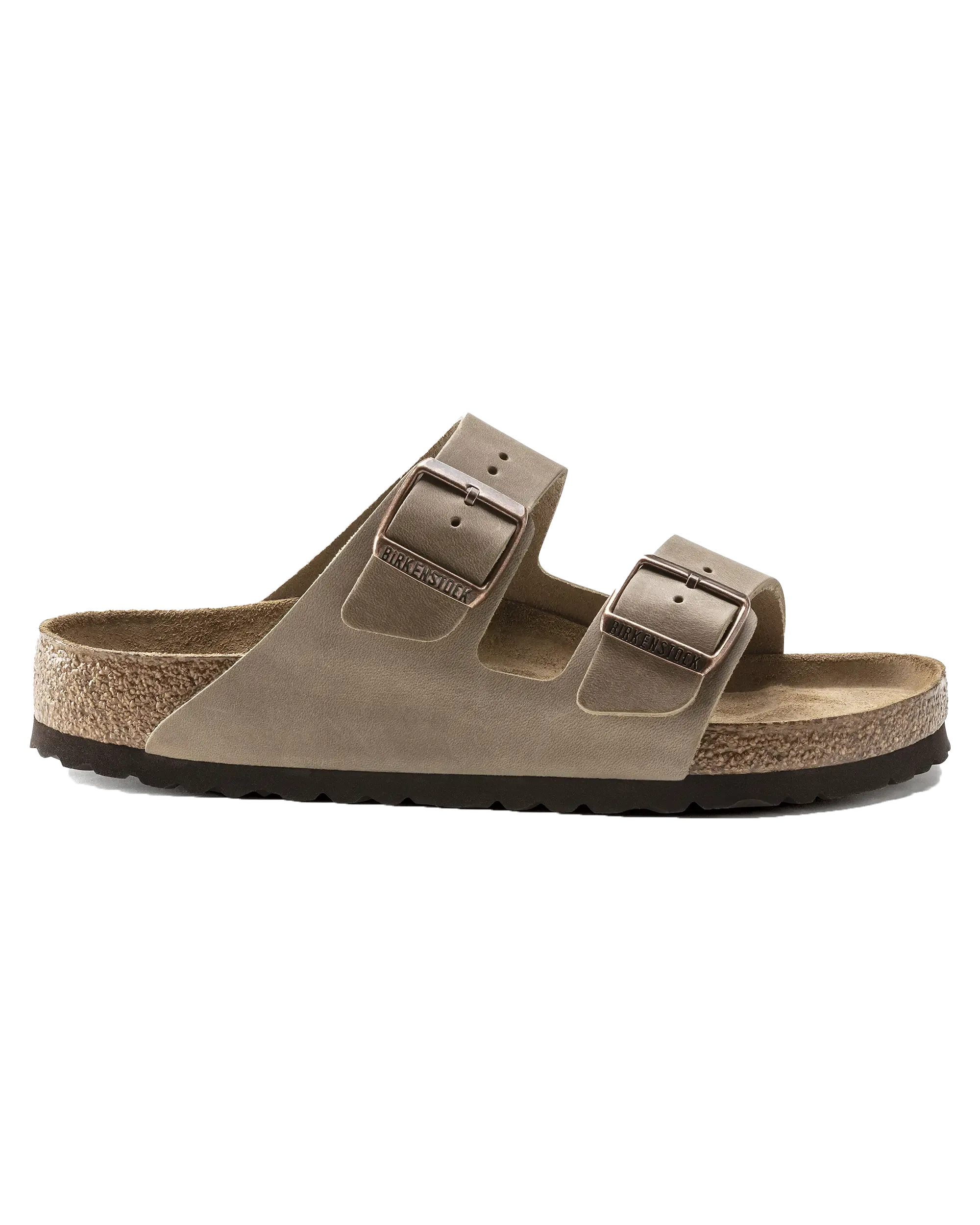 Arizona Öl-Leder Sandalen in Tabakbraun