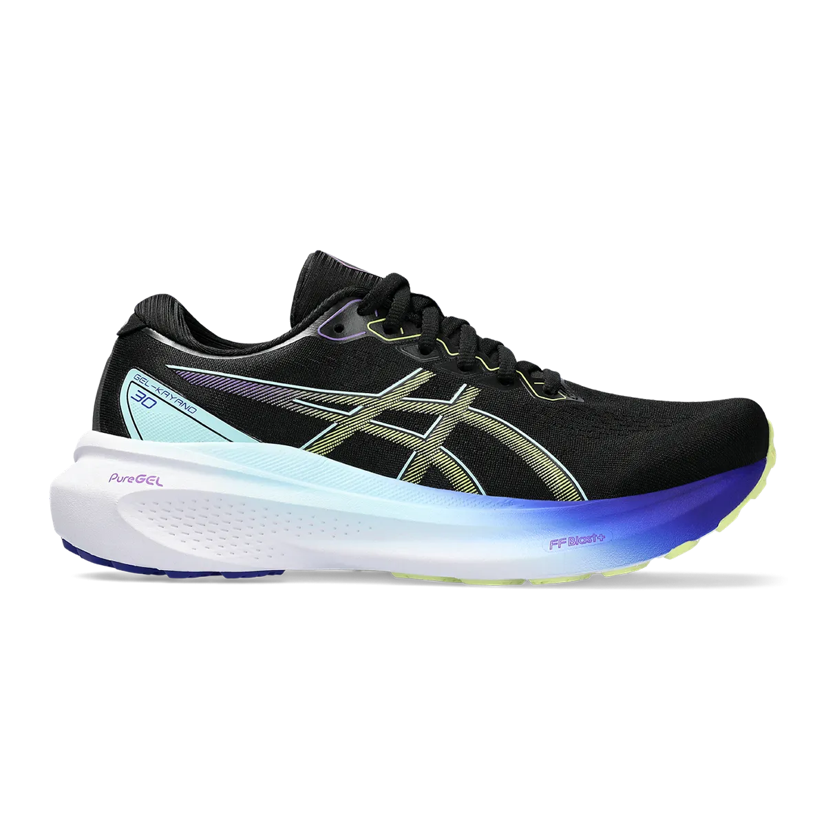 Asics Gel Kayano 30 - Schwarz - Leuchtgelb