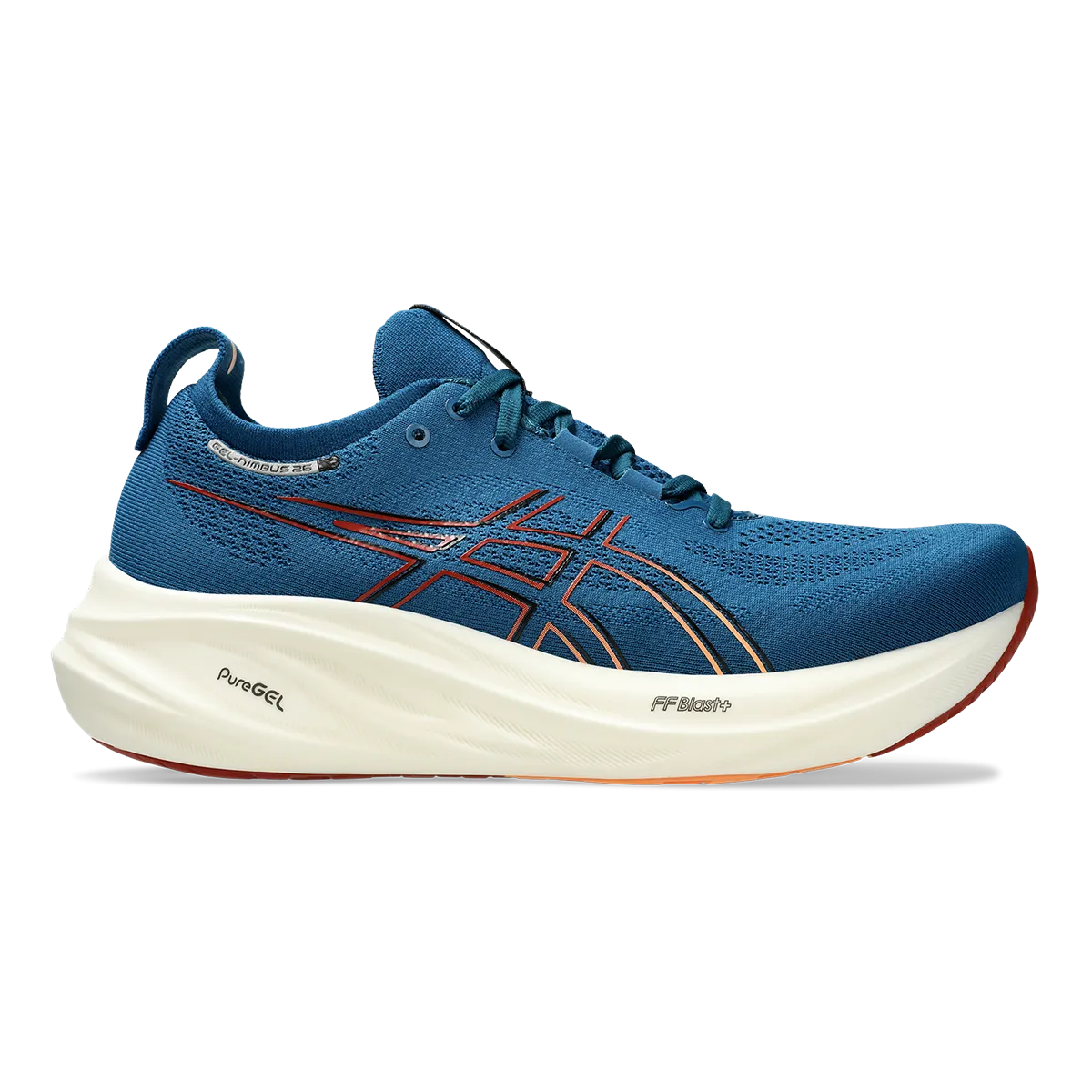 Asics Gel Nimbus 26 - Dunkelblau - Verblasstes Orange