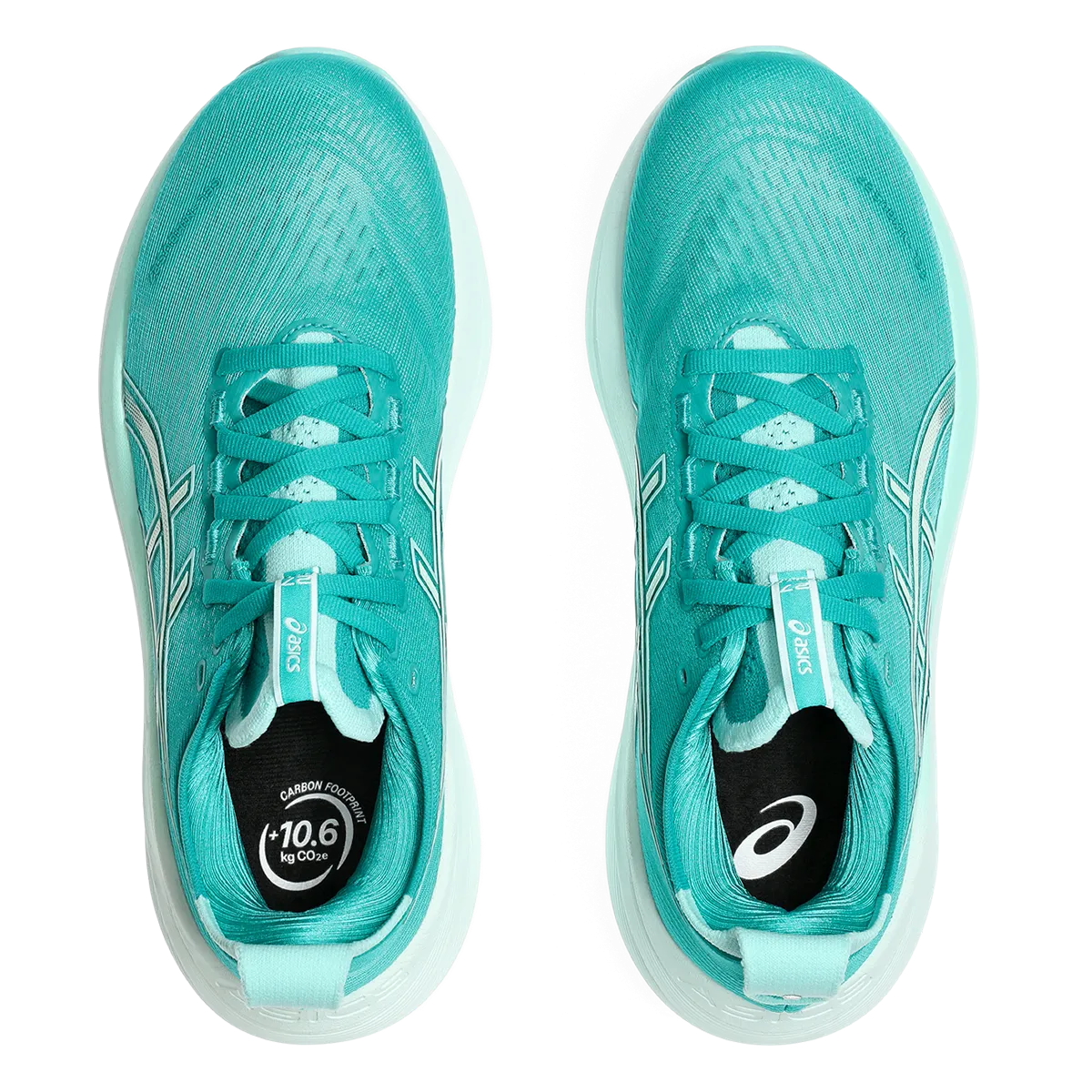 Asics Gel Nimbus 27 Welle Petrol - Leuchtendes Minzgrün