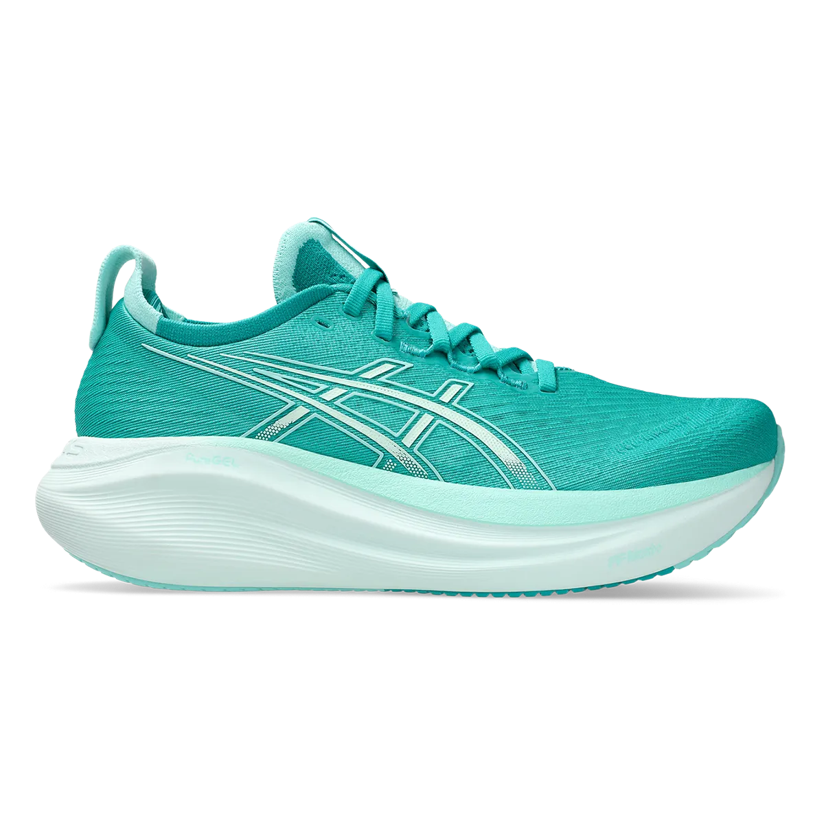Asics Gel Nimbus 27 Welle Petrol - Leuchtendes Minzgrün