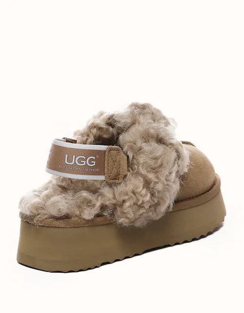 AUSTRALIAN SHEPHERD® Waffel-Locken-Plattform UGG-Schuhe