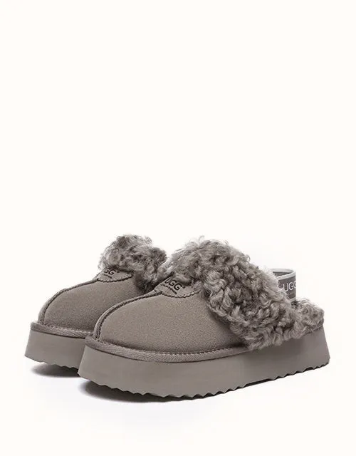 AUSTRALIAN SHEPHERD® Waffel-Locken-Plattform UGG-Schuhe
