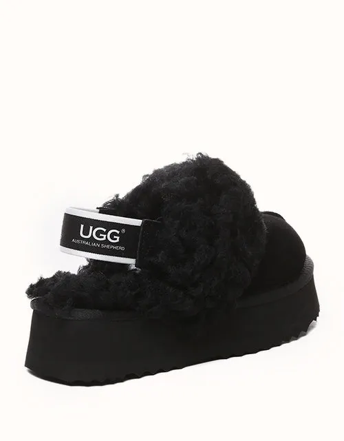 AUSTRALIAN SHEPHERD® Waffel-Locken-Plattform UGG-Schuhe
