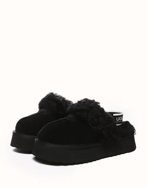 AUSTRALIAN SHEPHERD® Waffel-Locken-Plattform UGG-Schuhe