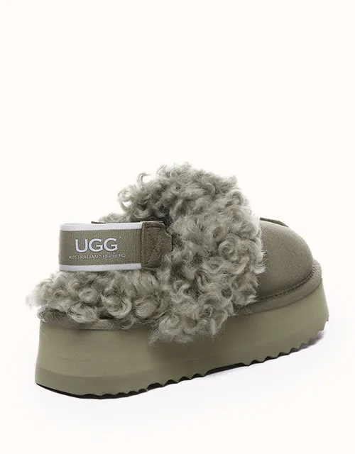 AUSTRALIAN SHEPHERD® Waffel-Locken-Plattform UGG-Schuhe