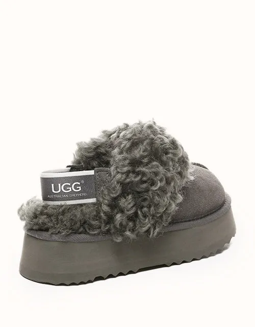 AUSTRALIAN SHEPHERD® Waffel-Locken-Plattform UGG-Schuhe