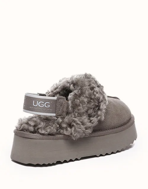 AUSTRALIAN SHEPHERD® Waffel-Locken-Plattform UGG-Schuhe