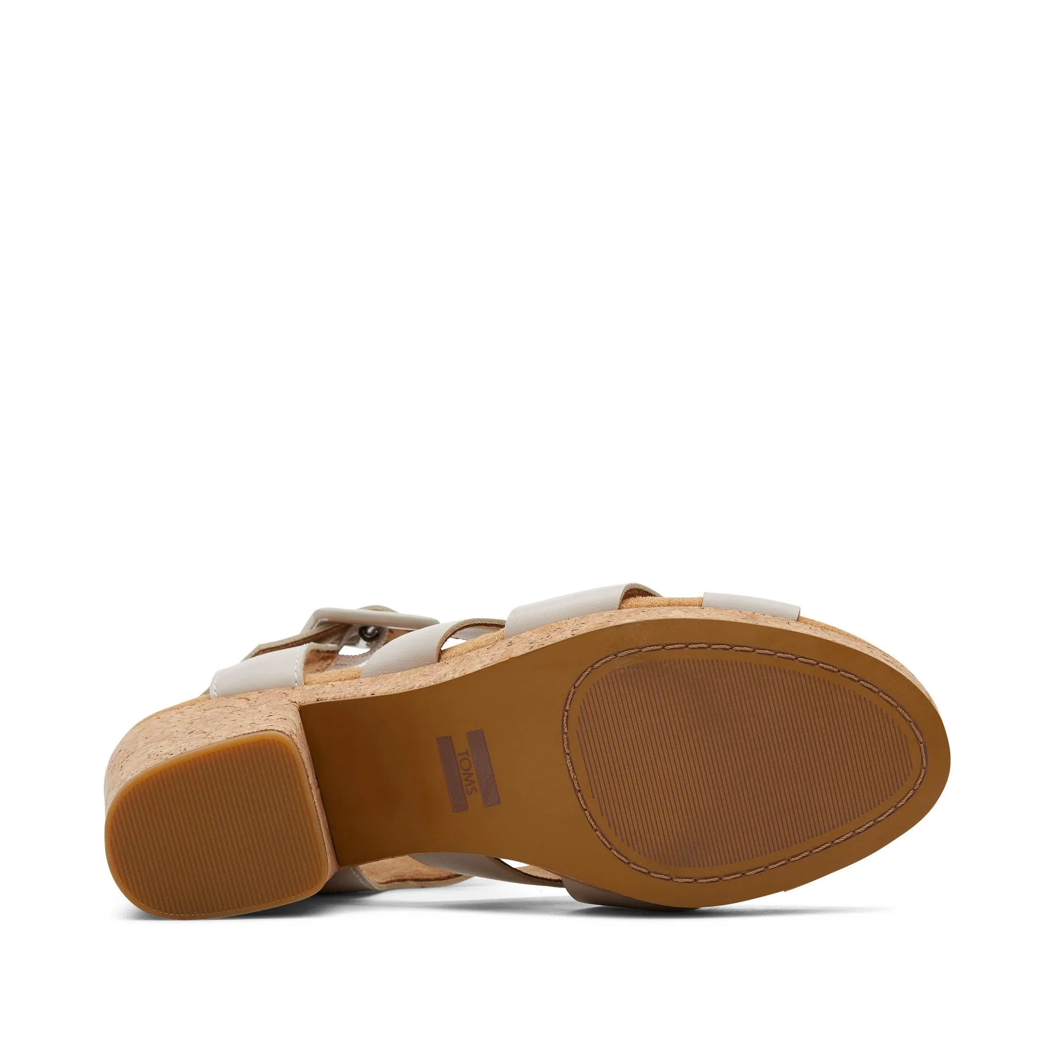 Ava Plateau-Sandalette aus Lederimitat