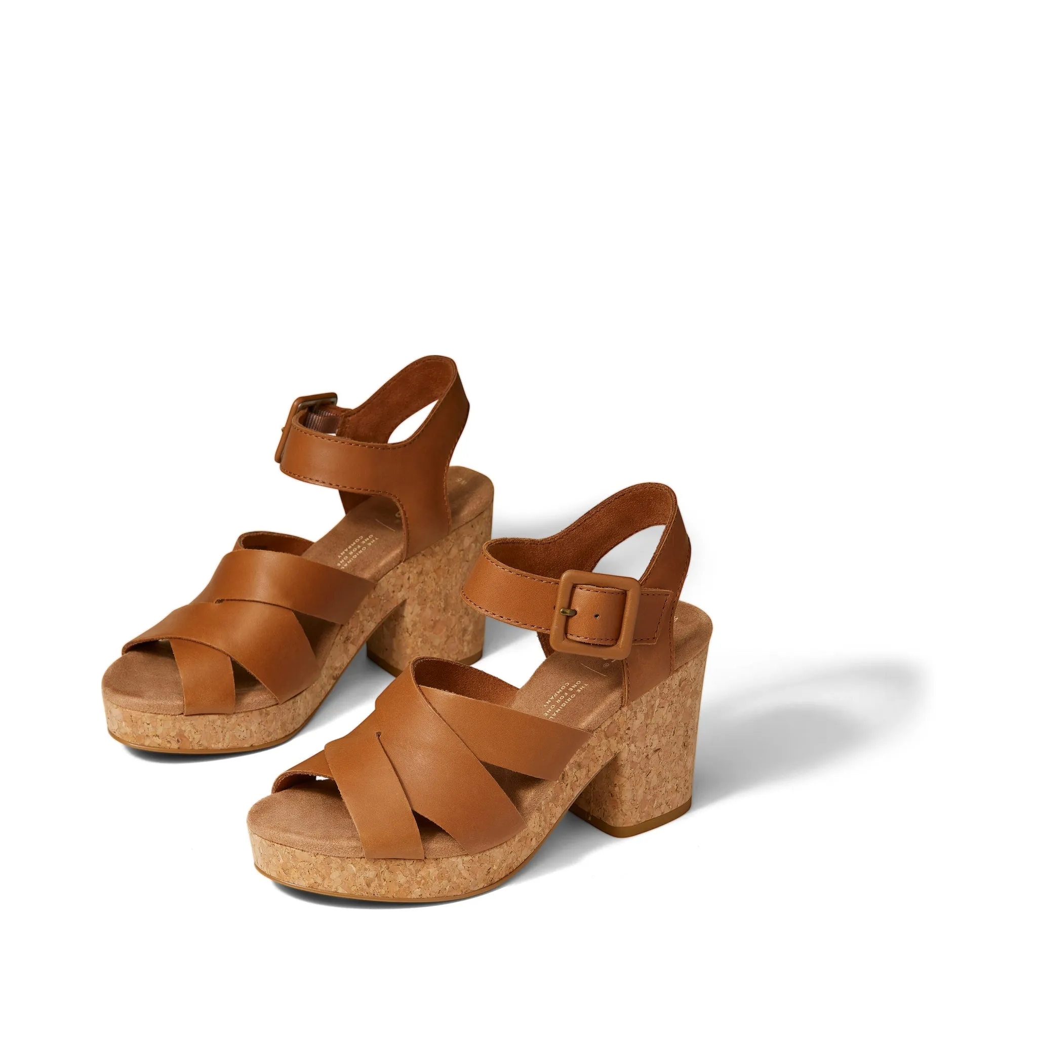 Ava Leder-Sandalette in Braun