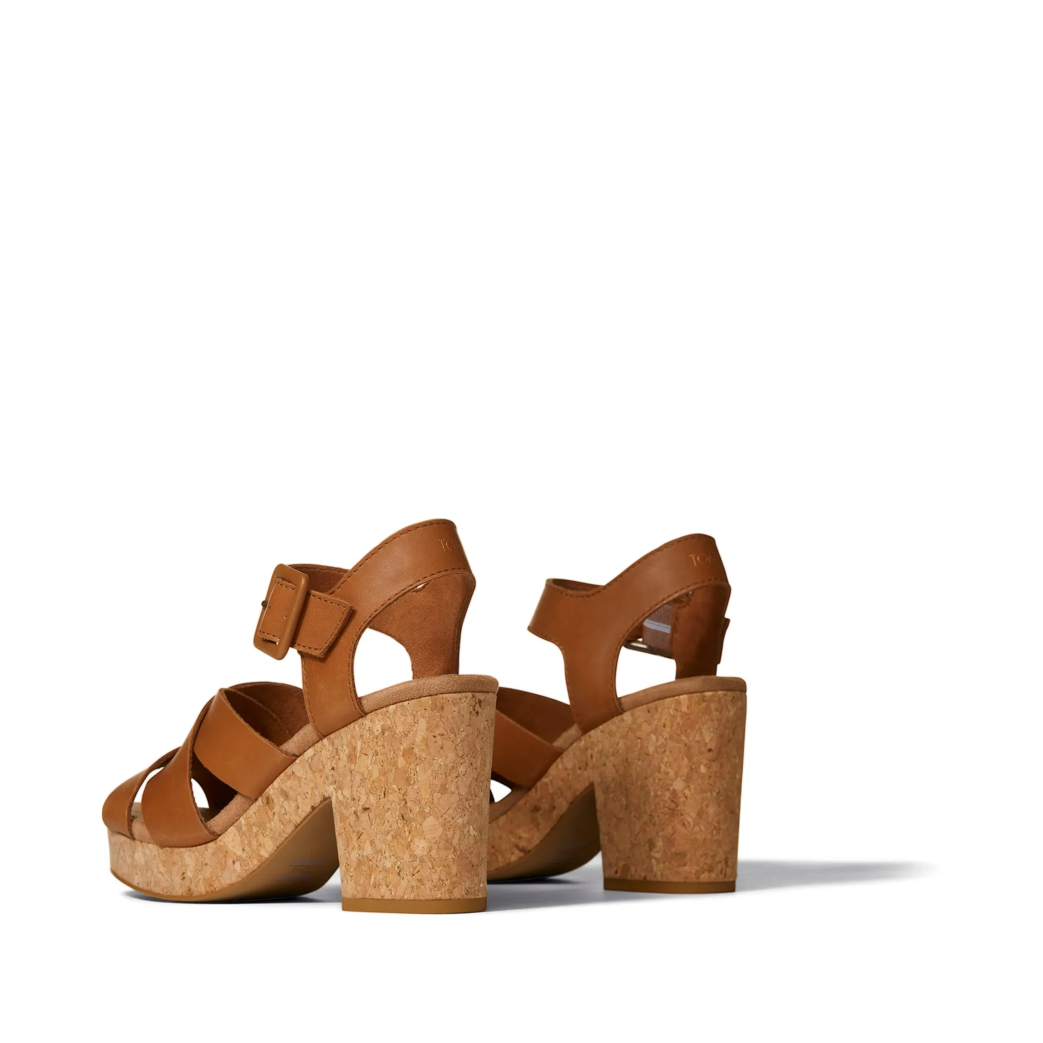 Ava Leder-Sandalette in Braun
