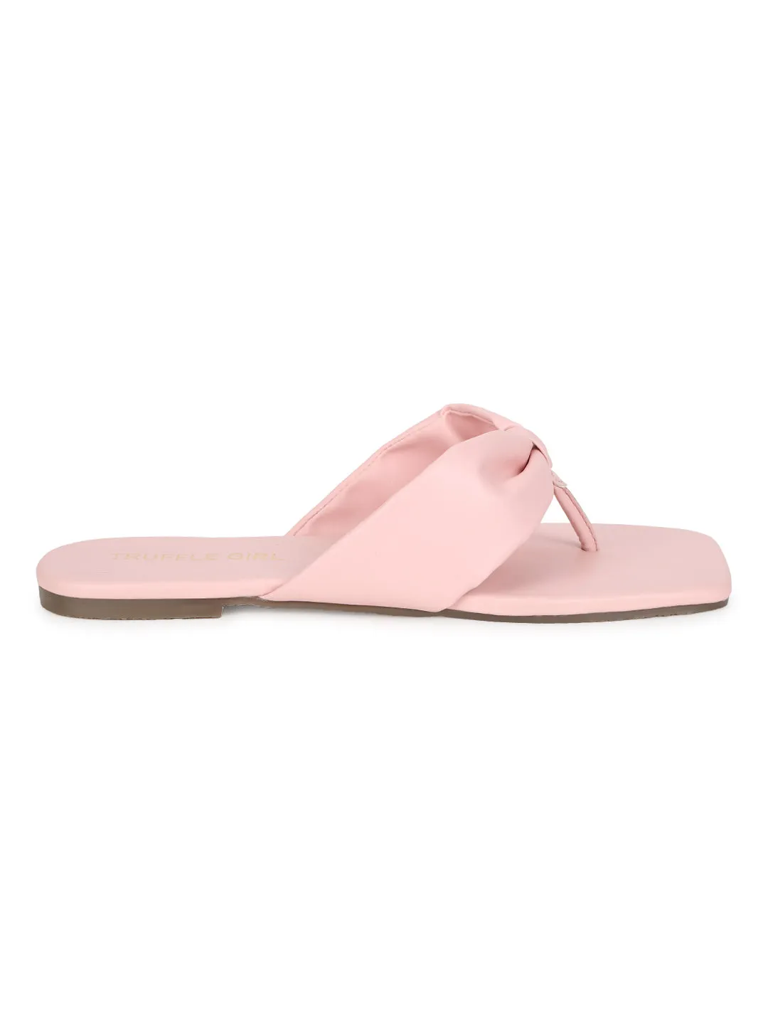 Baby Pink PU Flip-Flop Hausschuhe (TC-ST-1216-PNK)
