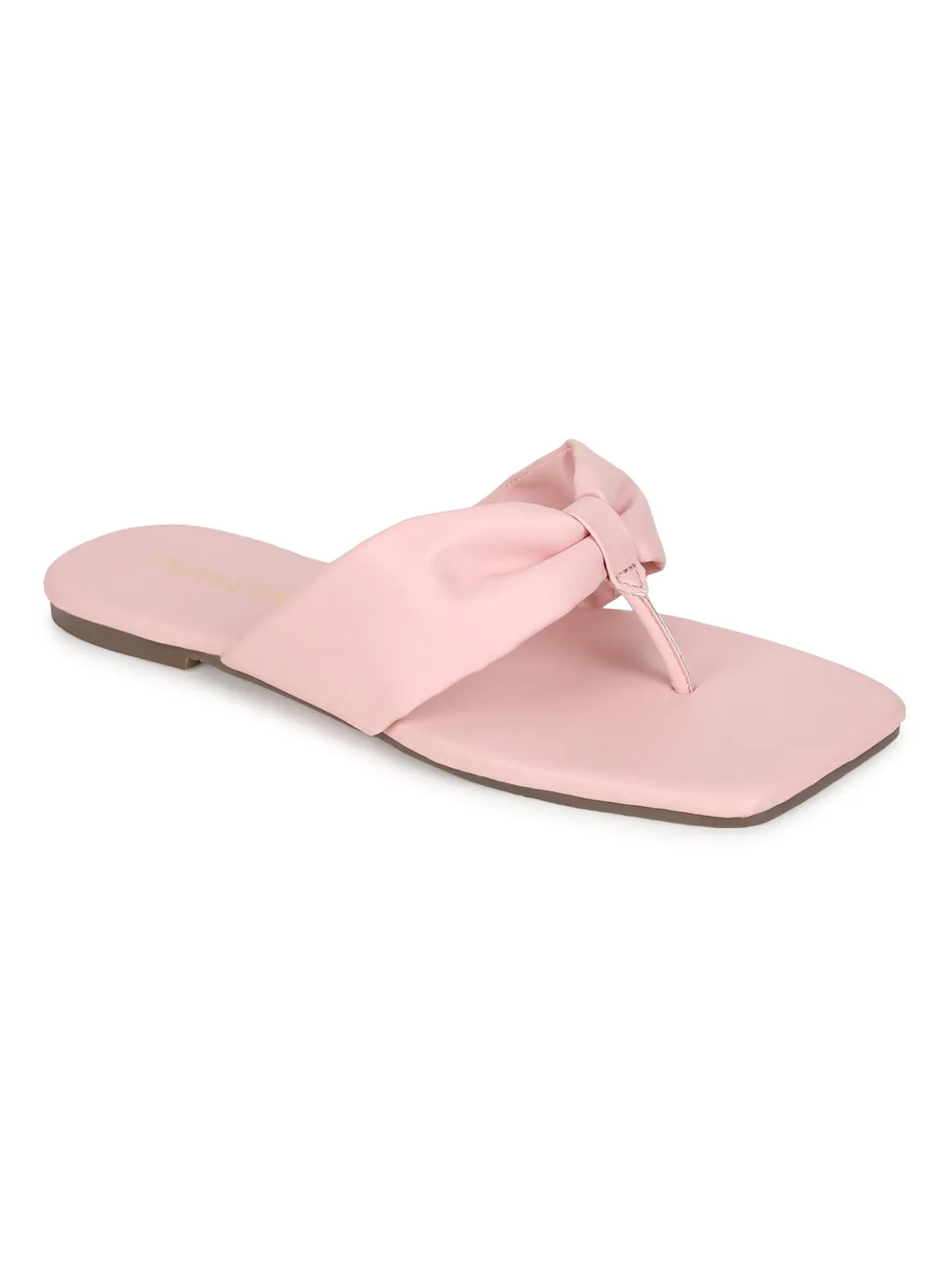 Baby Pink PU Flip-Flop Hausschuhe (TC-ST-1216-PNK)