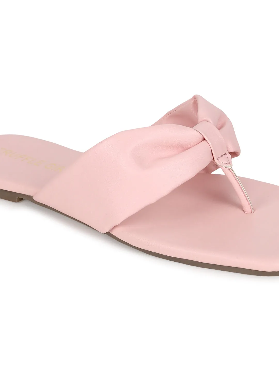 Baby Pink PU Flip-Flop Hausschuhe (TC-ST-1216-PNK)
