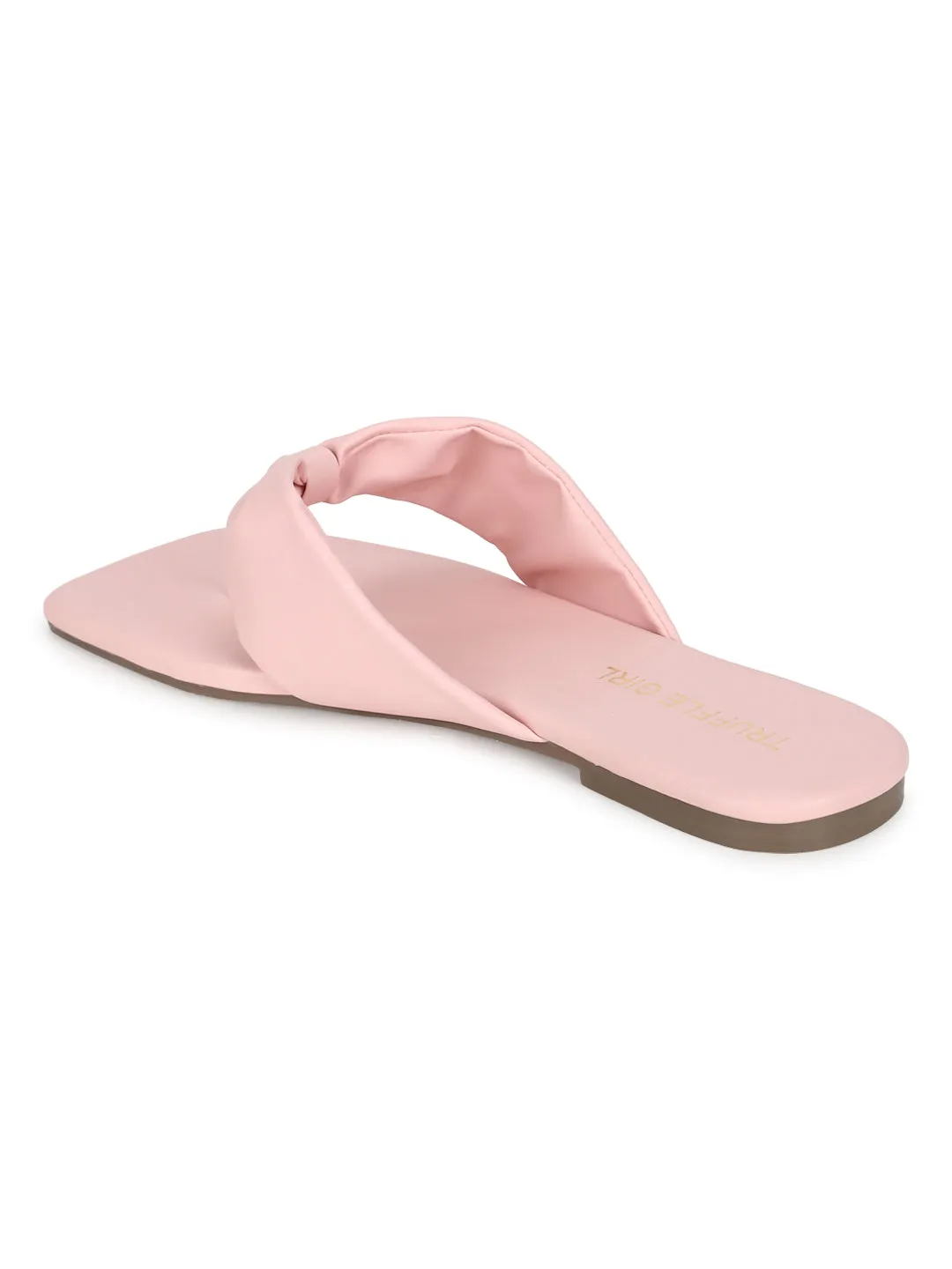 Baby Pink PU Flip-Flop Hausschuhe (TC-ST-1216-PNK)