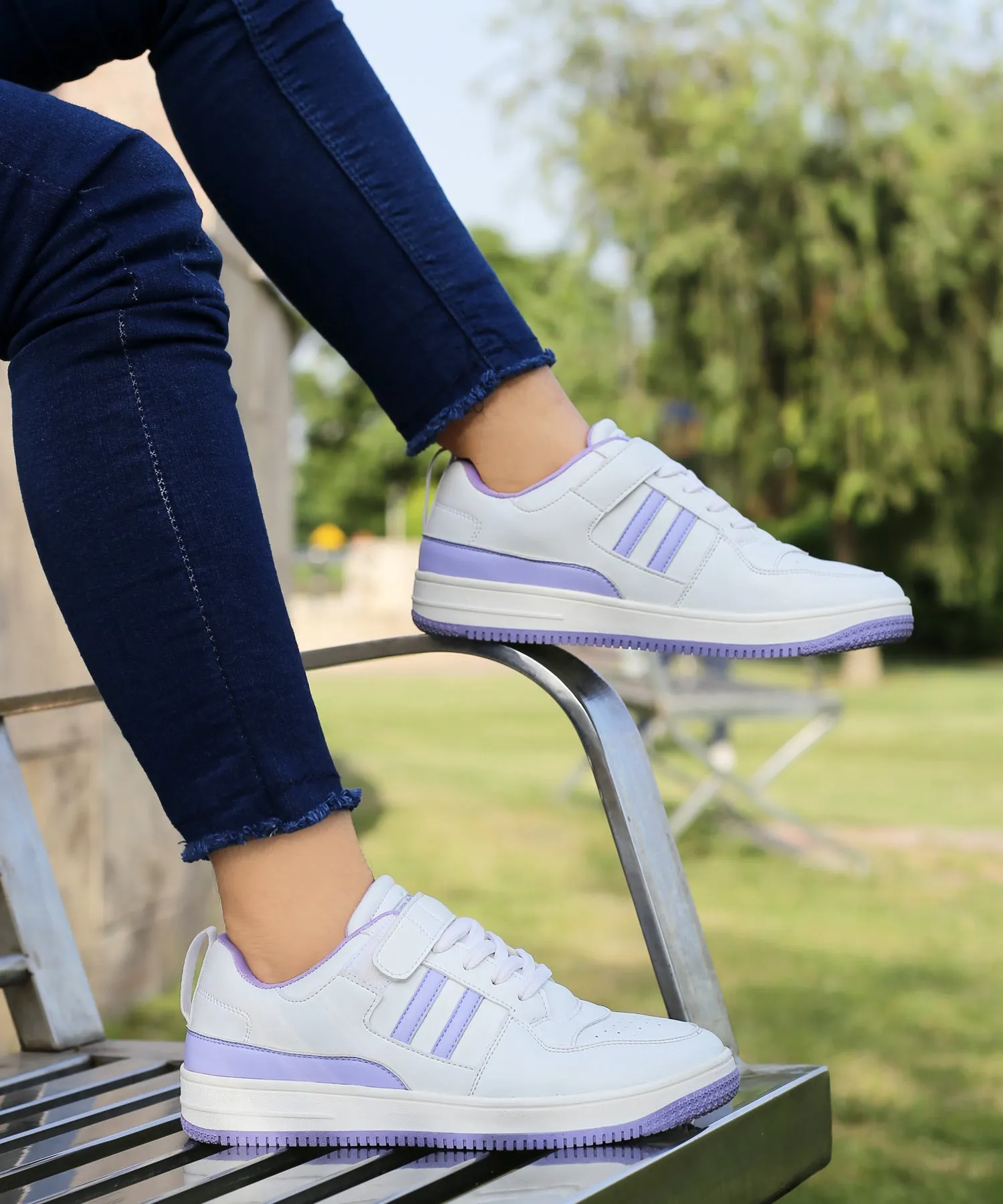 Bacca Bucci PHOENIX Low-Top Modische Damen-Sneakers mit Klettverschluss