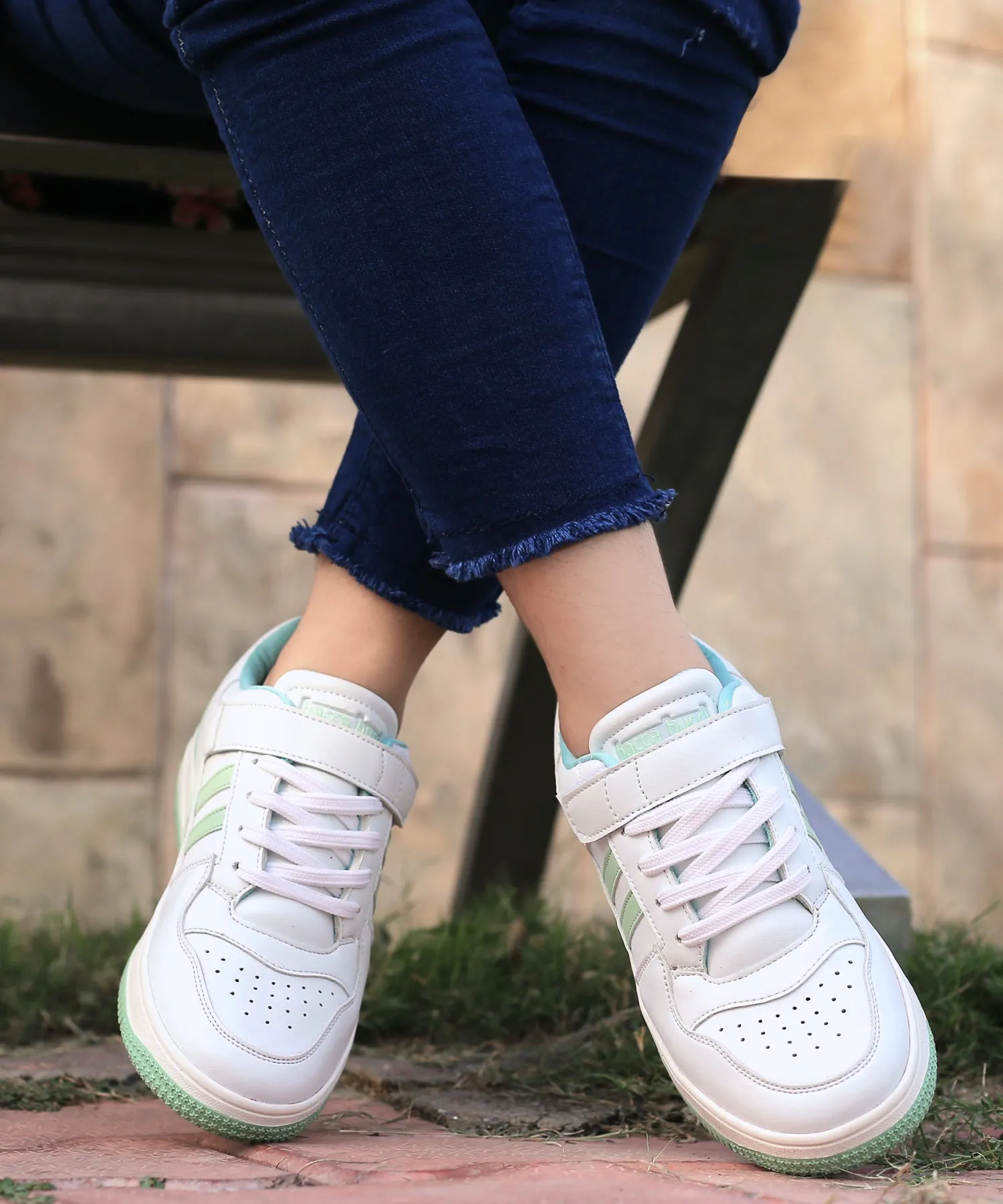 Bacca Bucci PHOENIX Low-Top Modische Damen-Sneakers mit Klettverschluss