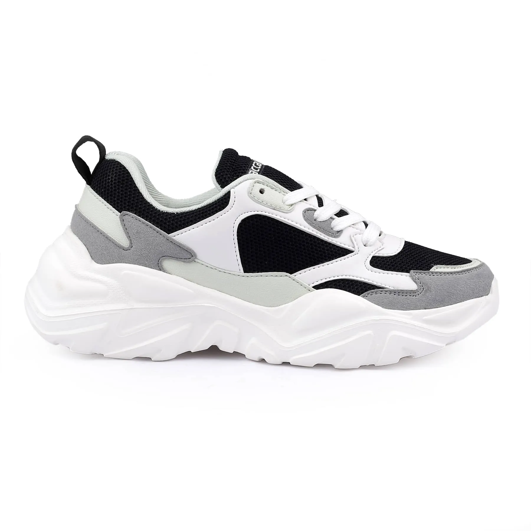 Bacca Bucci SPARK Low-Top Plateau-Sneaker im ColorBlock-Design für Damen | Streetwear-Sneaker mit dicker Sohle