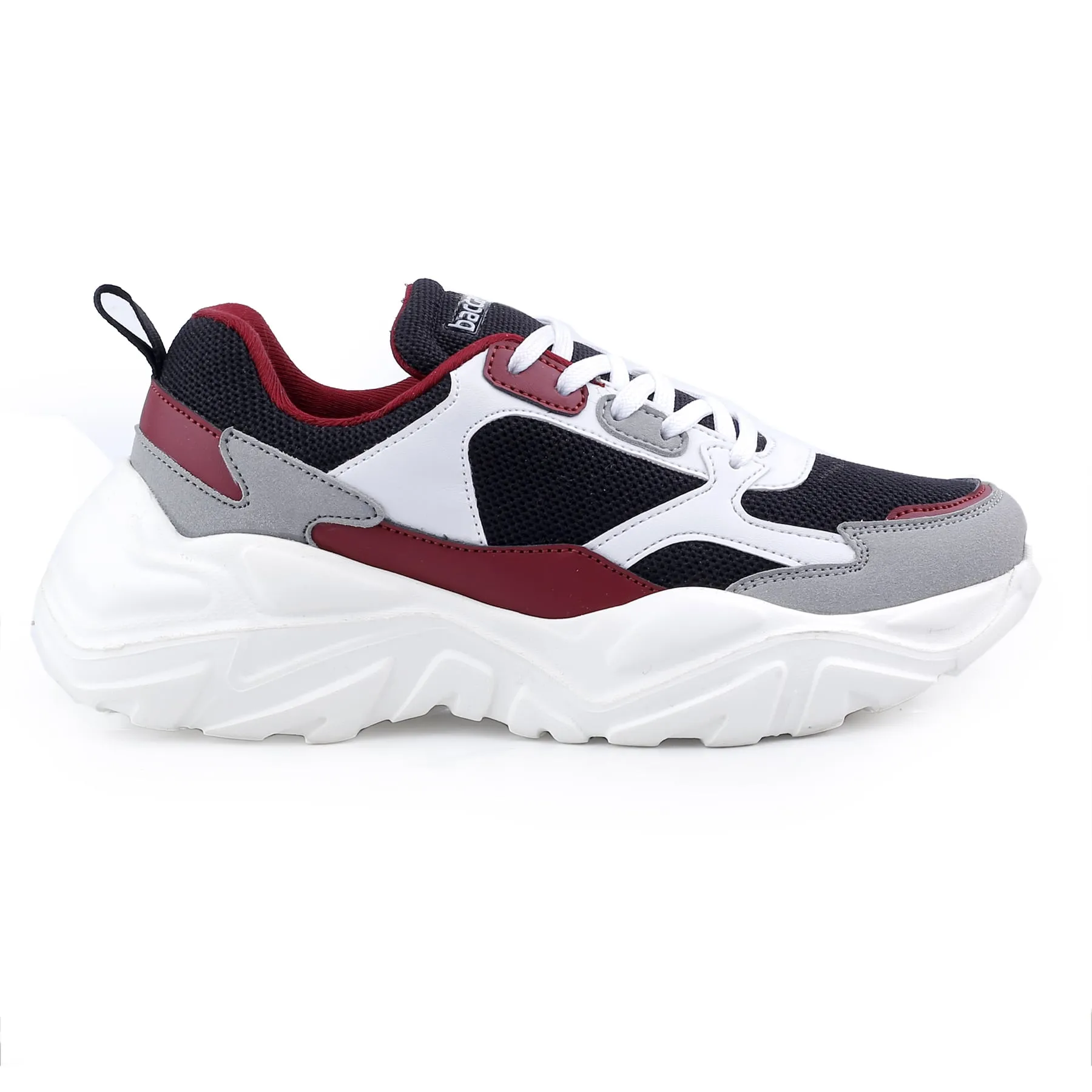 Bacca Bucci SPARK Low-Top Plateau-Sneaker im ColorBlock-Design für Damen | Streetwear-Sneaker mit dicker Sohle