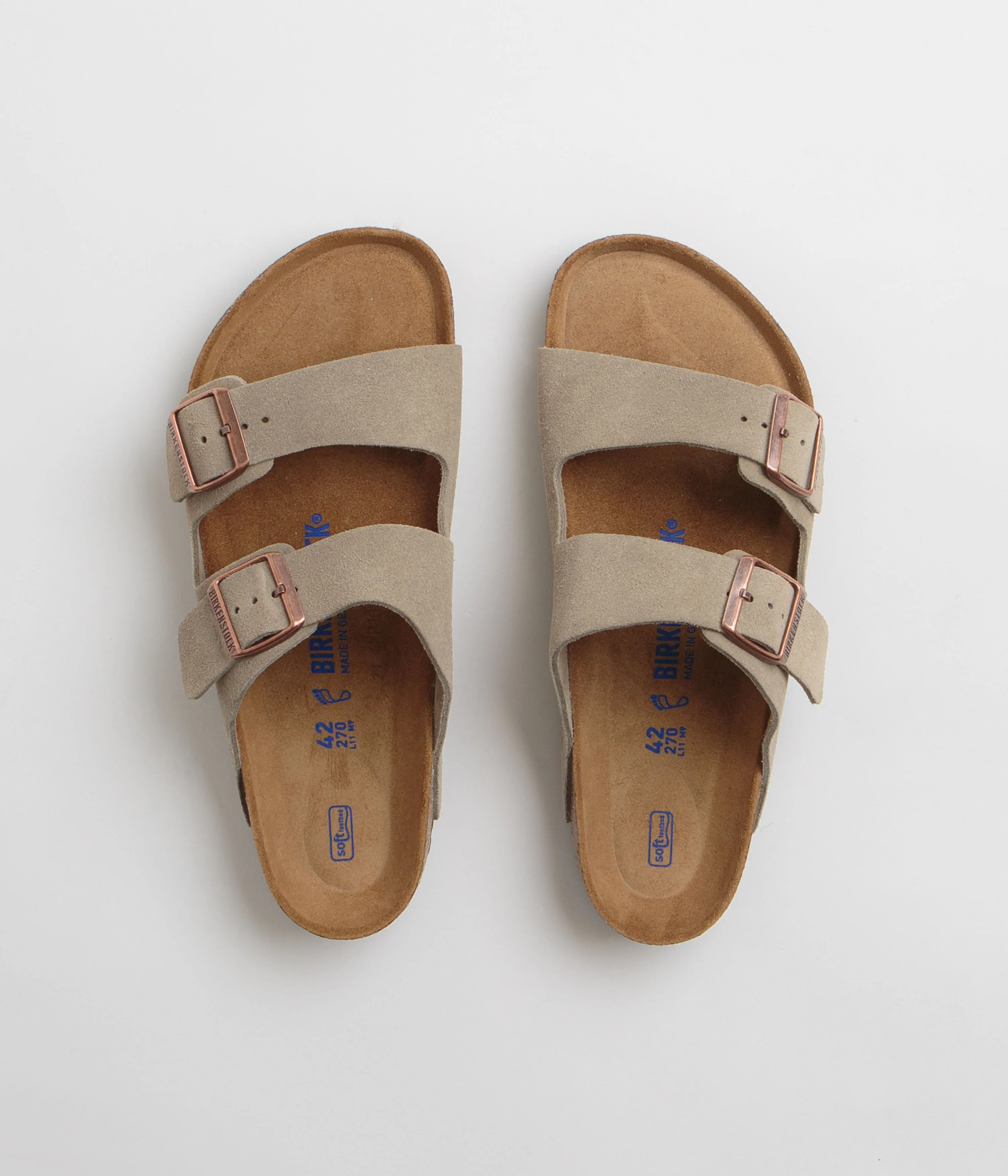 Birkenstock Arizona BS Sandalen - Birkenschuhe in Taube