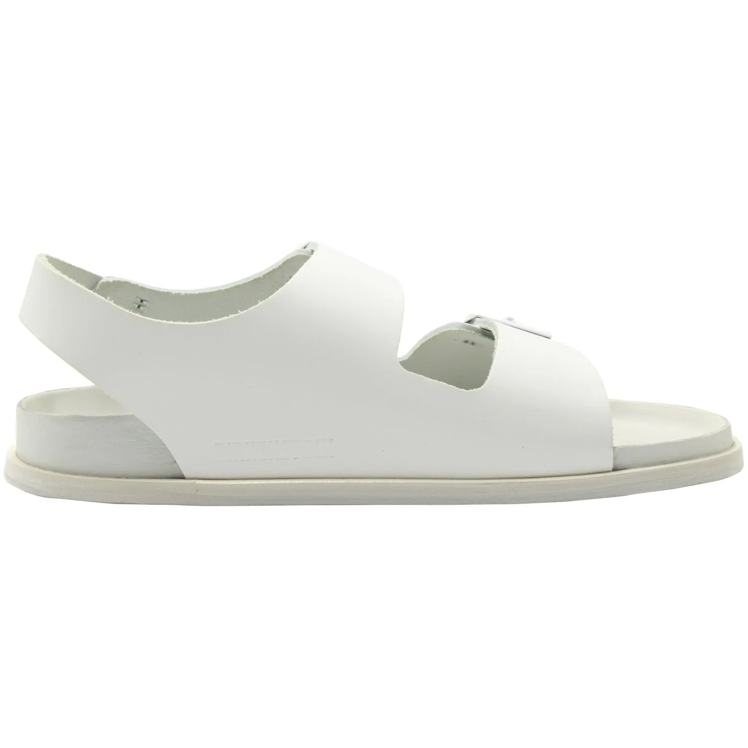 Birkenstock Arizona Doppelriemen-Sandalen in weißem Leder