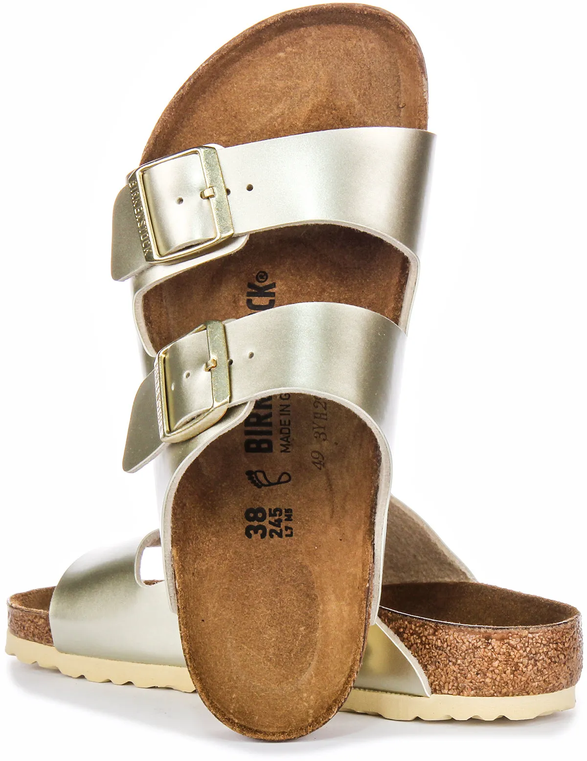 Birkenstock Arizona Kinder BS In Gold Meta Für Junior Schuhe Birkenstock
