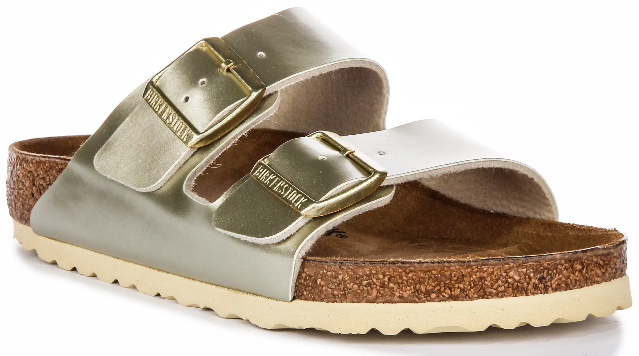 Birkenstock Arizona Kinder BS In Gold Meta Für Junior Schuhe Birkenstock