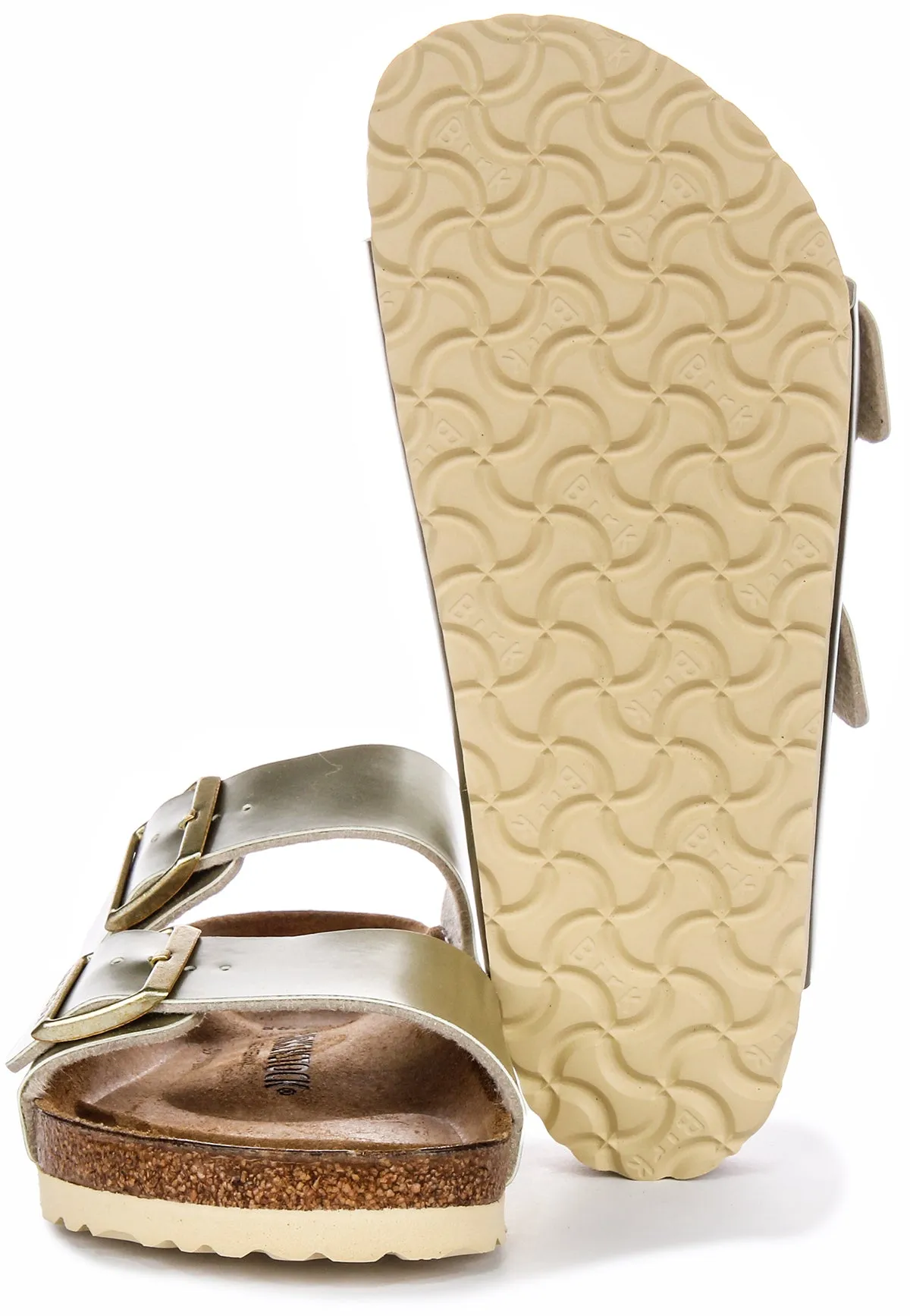Birkenstock Arizona Kinder BS In Gold Meta Für Junior Schuhe Birkenstock
