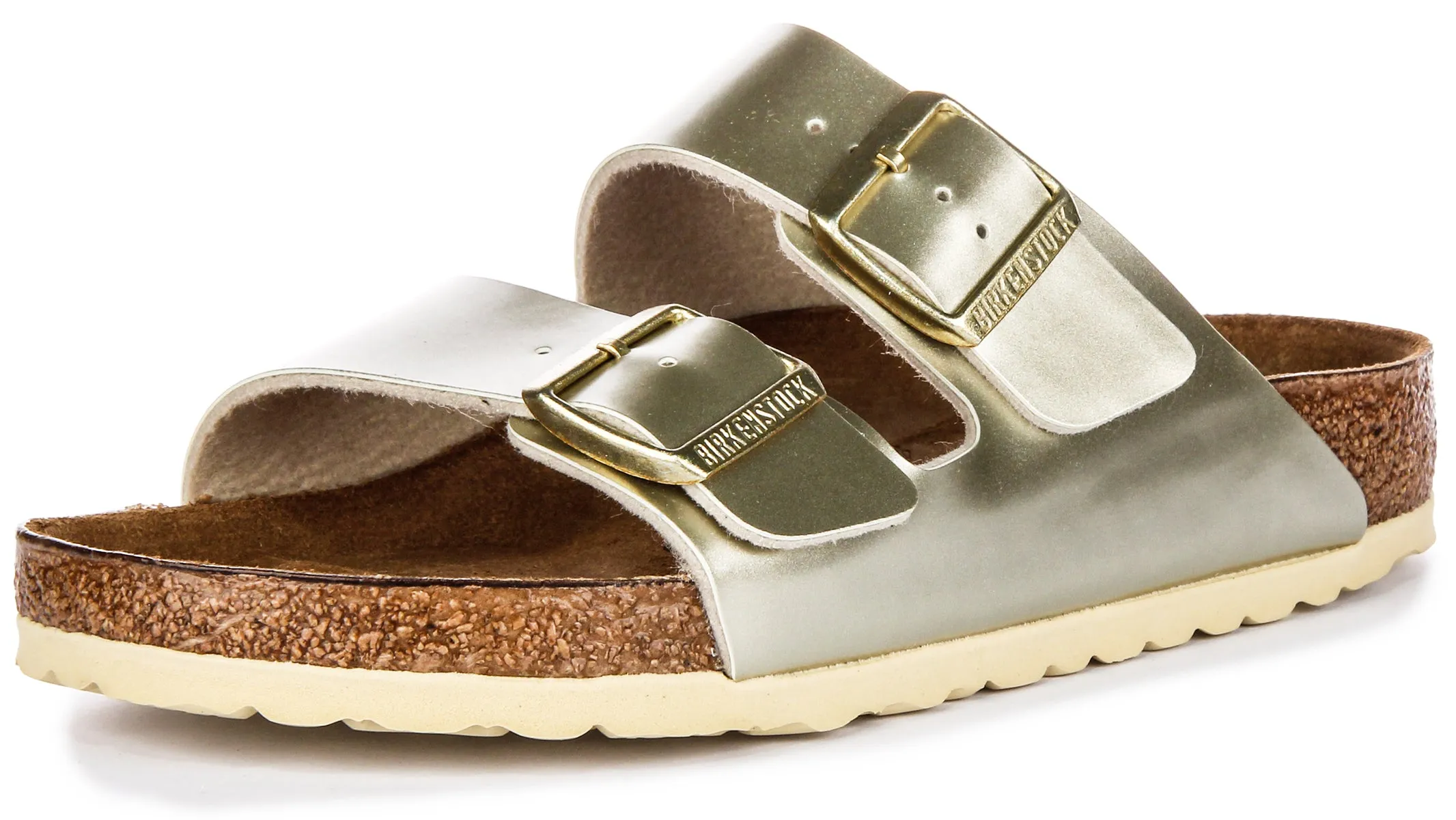 Birkenstock Arizona Kinder BS In Gold Meta Für Junior Schuhe Birkenstock
