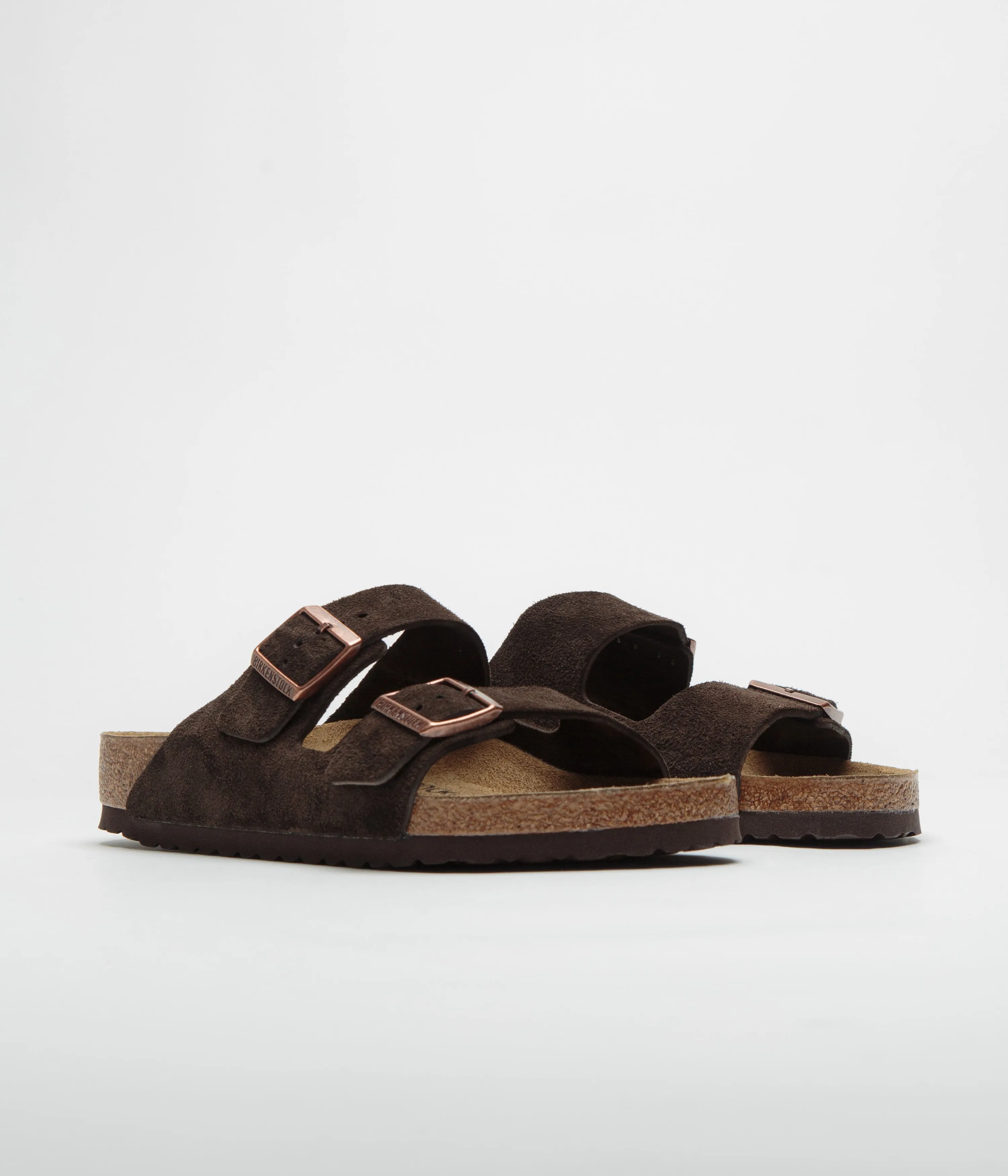 Birkenstock Arizona Sandalen in schmaler Passform - Mocca Birkenstock Schuhe
