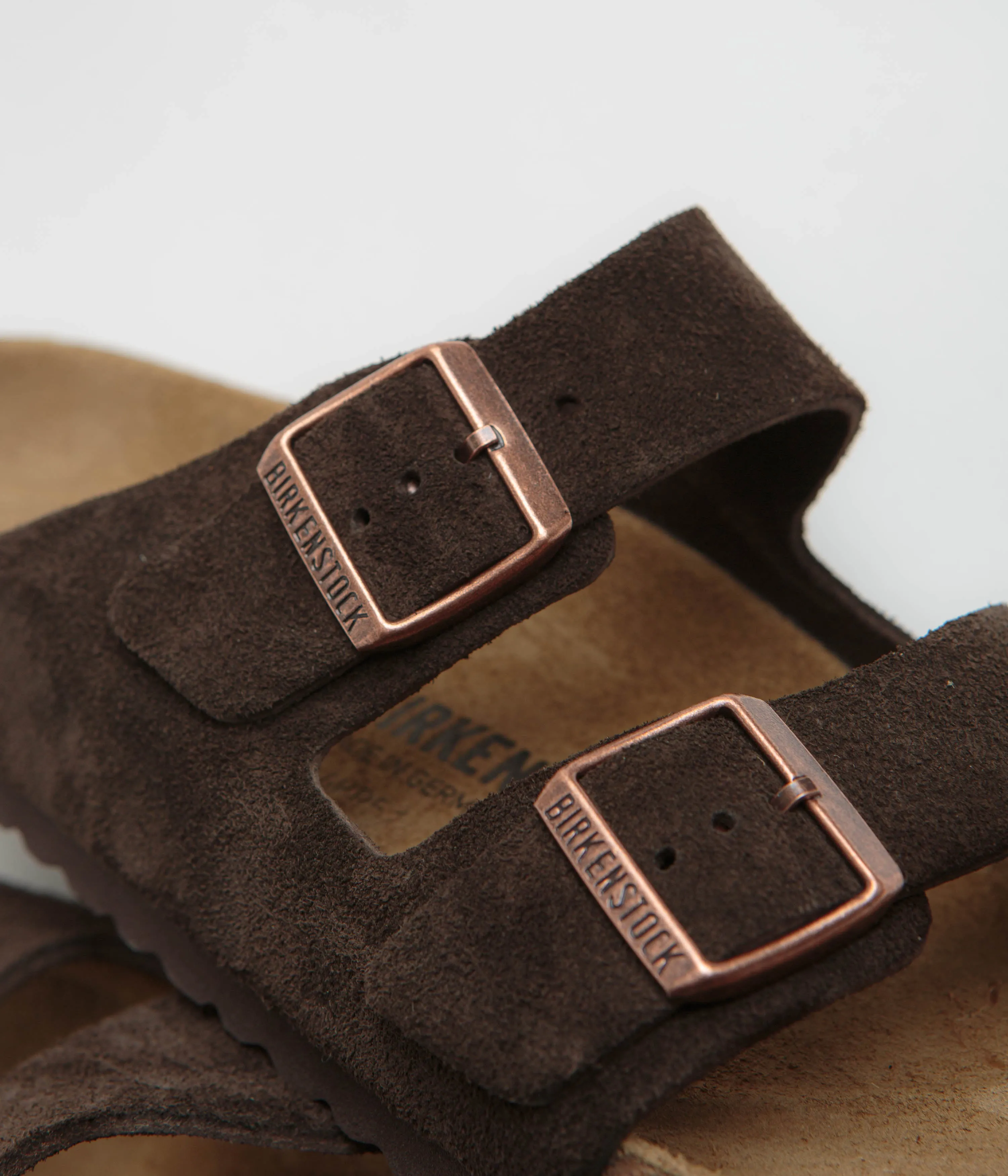 Birkenstock Arizona Sandalen in schmaler Passform - Mocca Birkenstock Schuhe