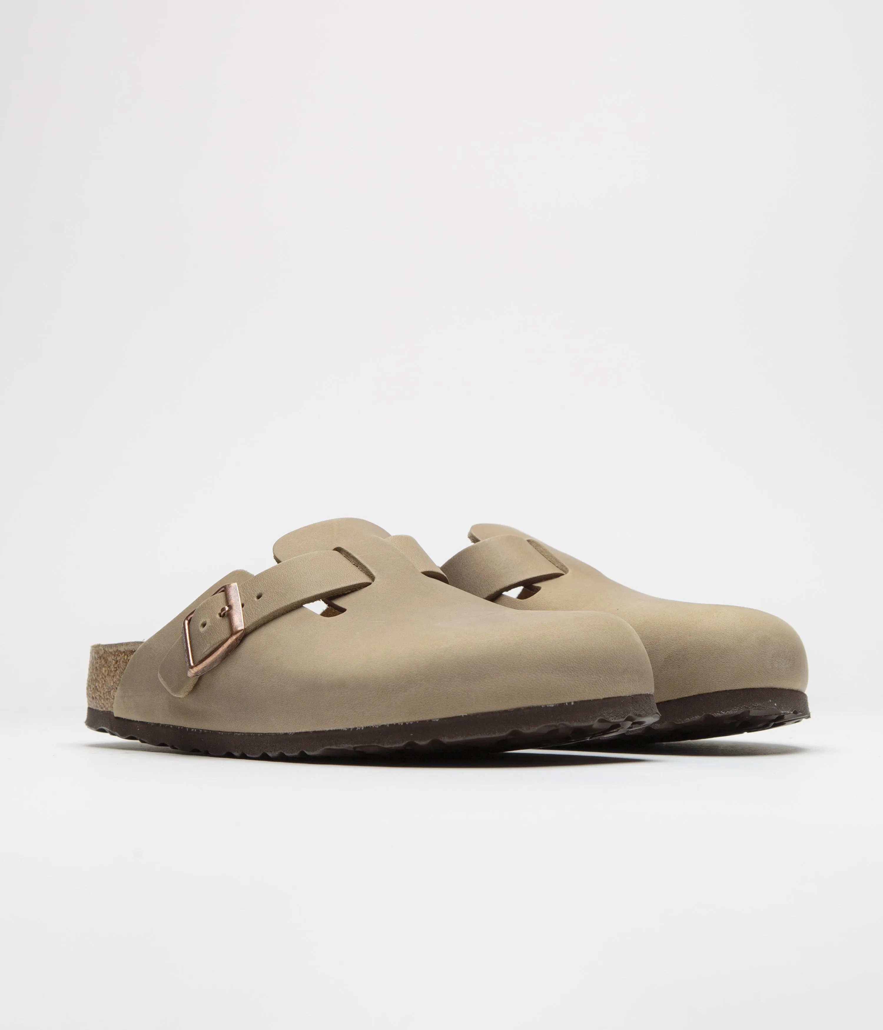 Birkenstock Boston Sandalen in schmaler Passform - Tabakbraune Birkenstock-Schuhe